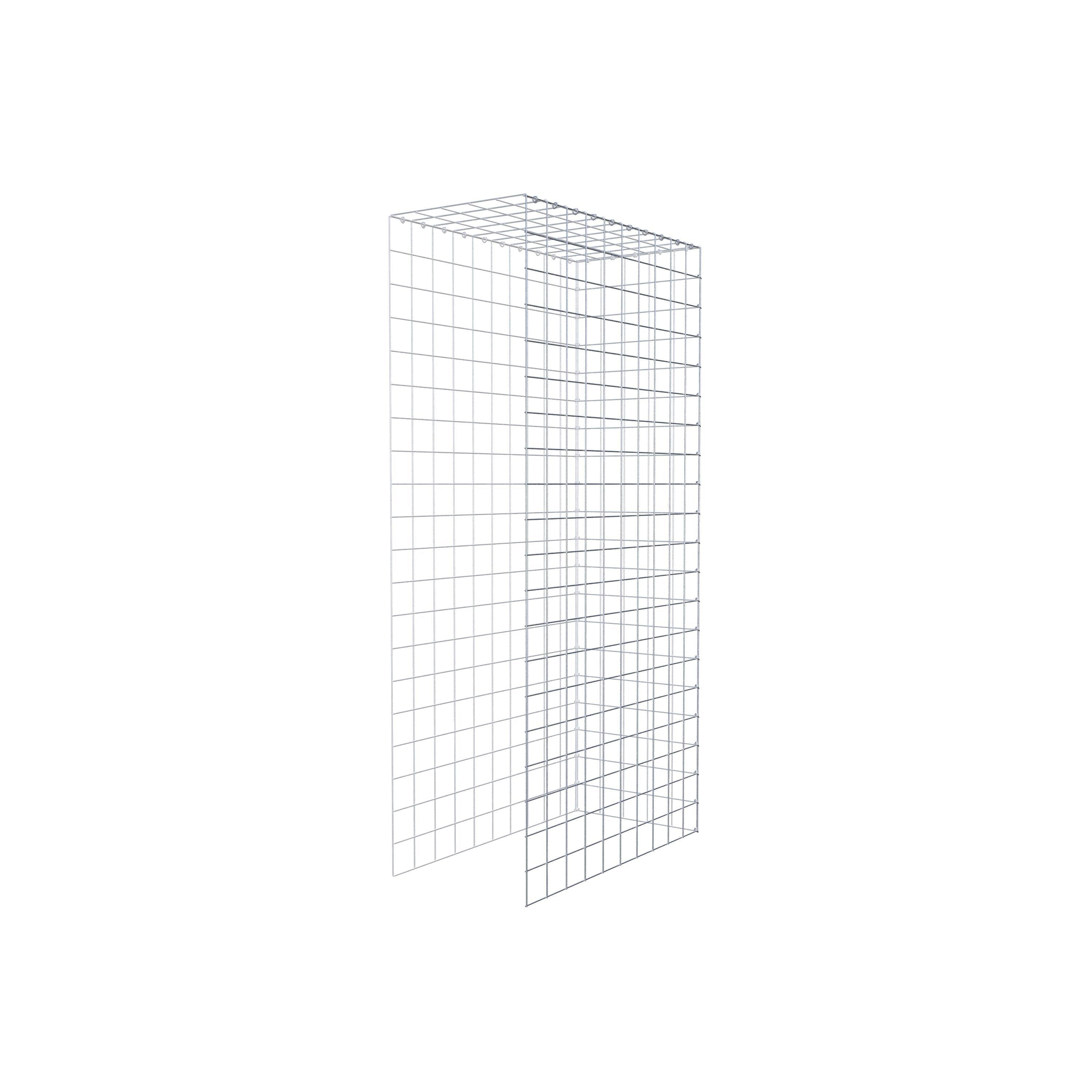 Extra gabion typ 4 200 cm x 100 cm x 50 cm (L x H x D), maskstorlek 10 cm x 10 cm, C-ring