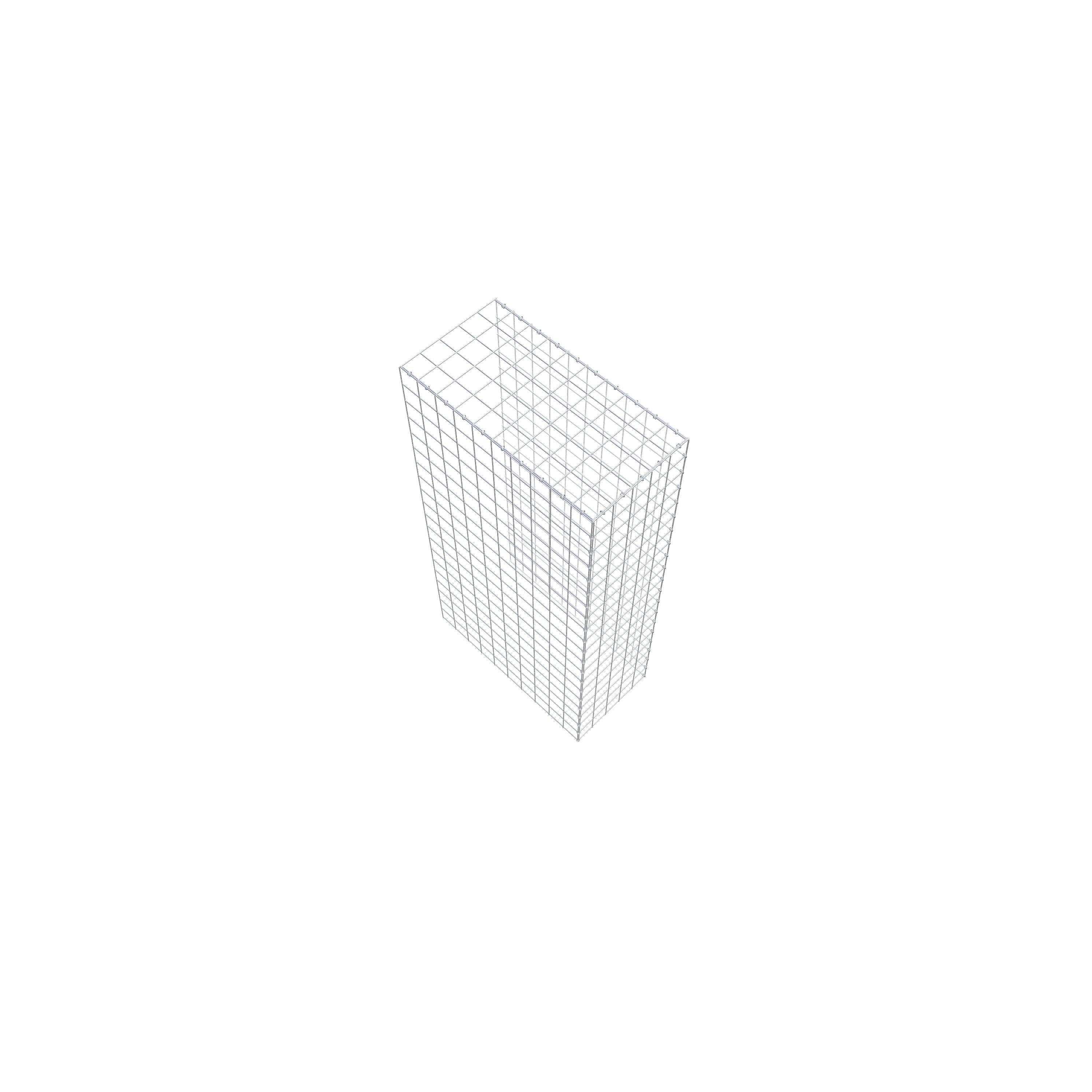 Extra gabion typ 4 200 cm x 100 cm x 50 cm (L x H x D), maskstorlek 10 cm x 10 cm, C-ring