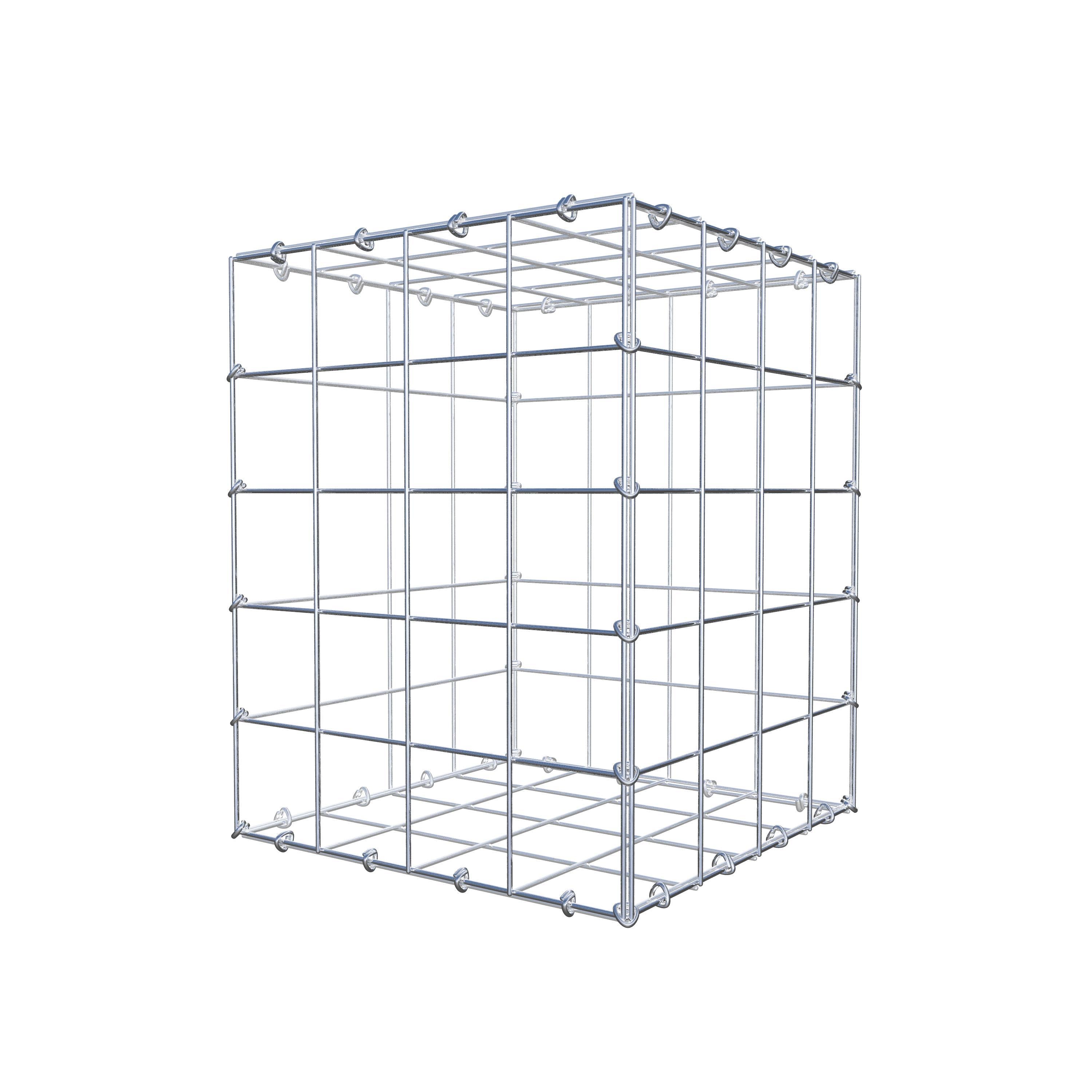 Gabion 50 cm x 40 cm x 40 cm (L x H x P), mailles 10 cm x 10 cm, anneau en C