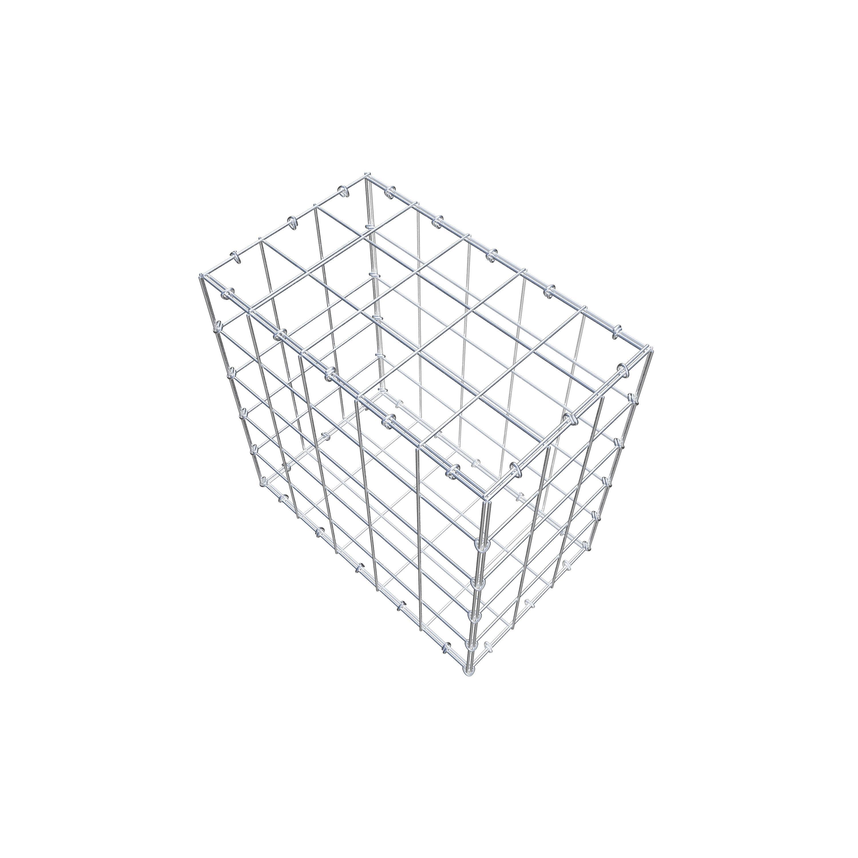 Gabion 50 cm x 50 cm x 30 cm (L x H x P), mailles 10 cm x 10 cm, anneau en C