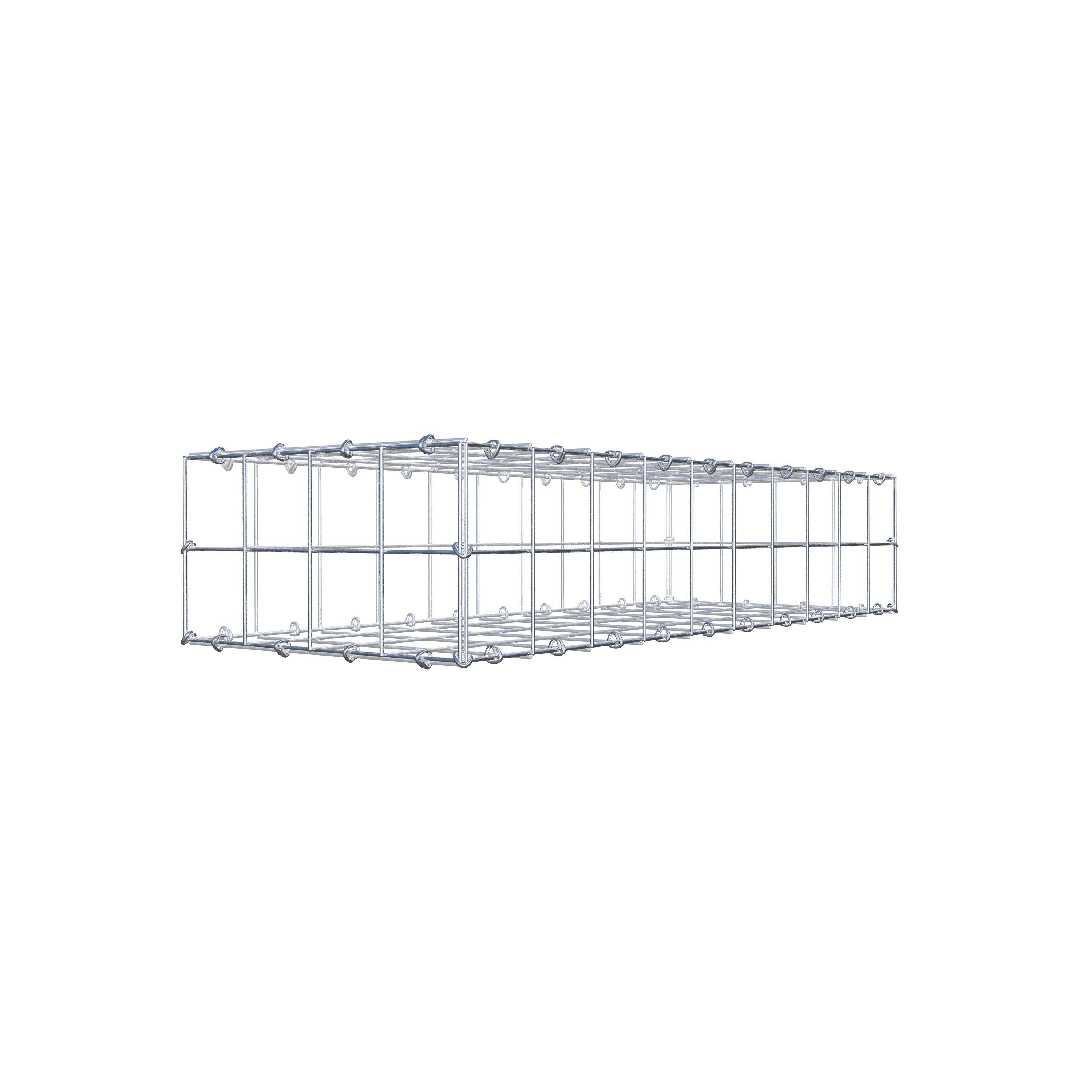 Schanskorf 100 cm x 20 cm x 40 cm (L x H x D), maaswijdte 10 cm x 10 cm, C-ring
