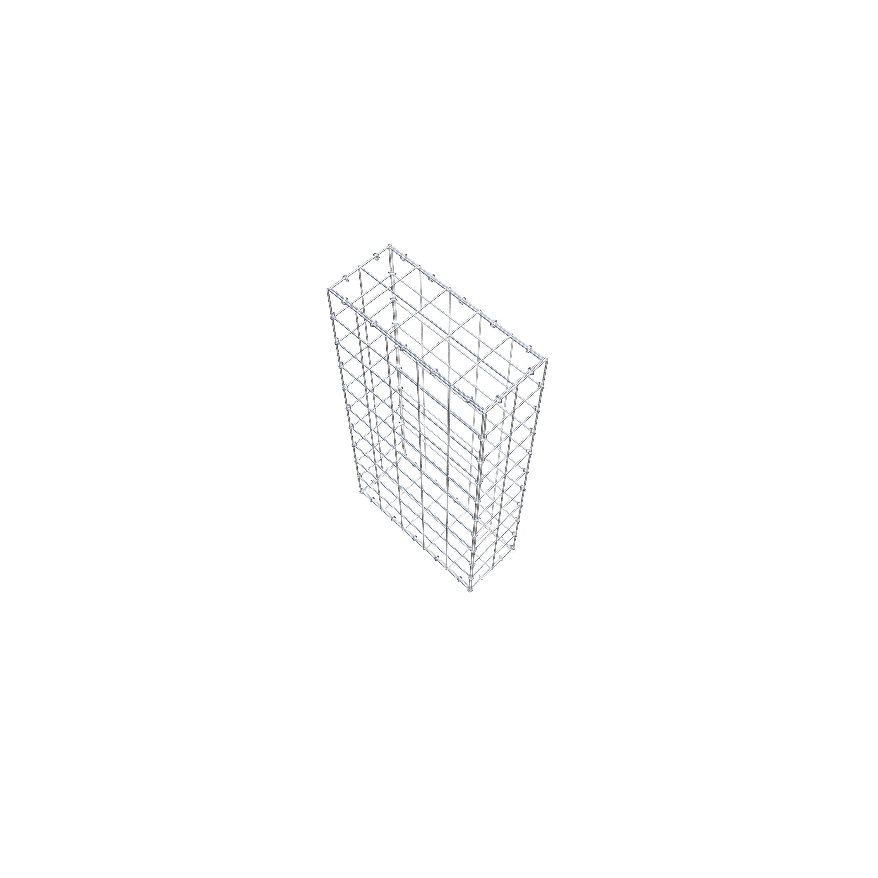 Gabion 100 cm x 50 cm x 20 cm (L x H x P), mailles 10 cm x 10 cm, anneau en C