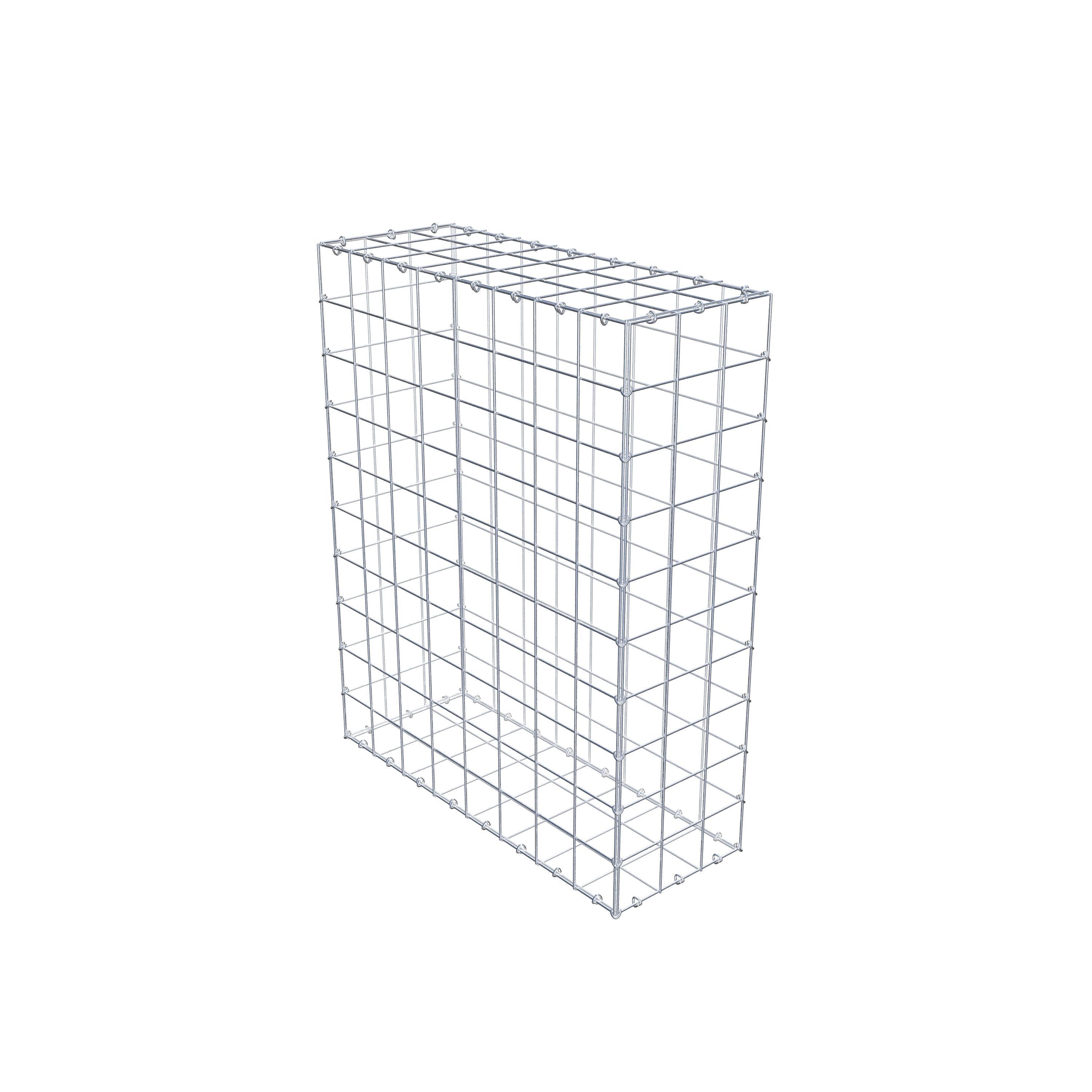 Gabion 100 cm x 80 cm x 30 cm (L x H x D), maskstorlek 10 cm x 10 cm, C-ring