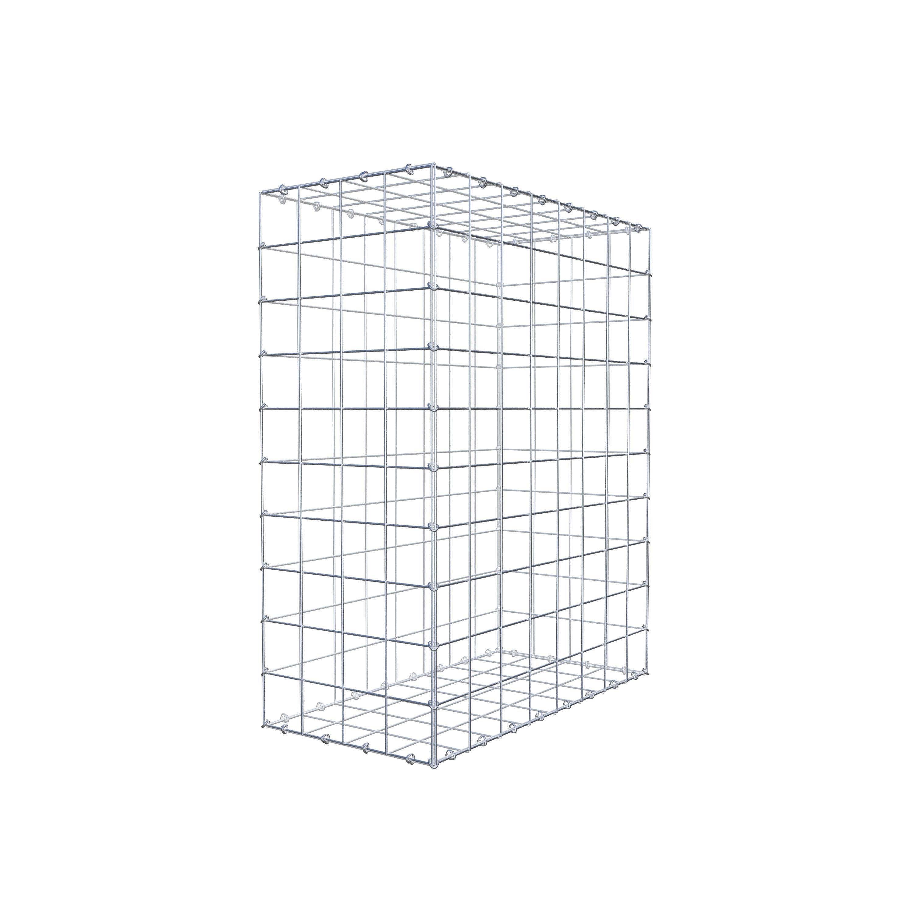 Gabion 100 cm x 80 cm x 40 cm (L x H x P), mailles 10 cm x 10 cm, anneau en C