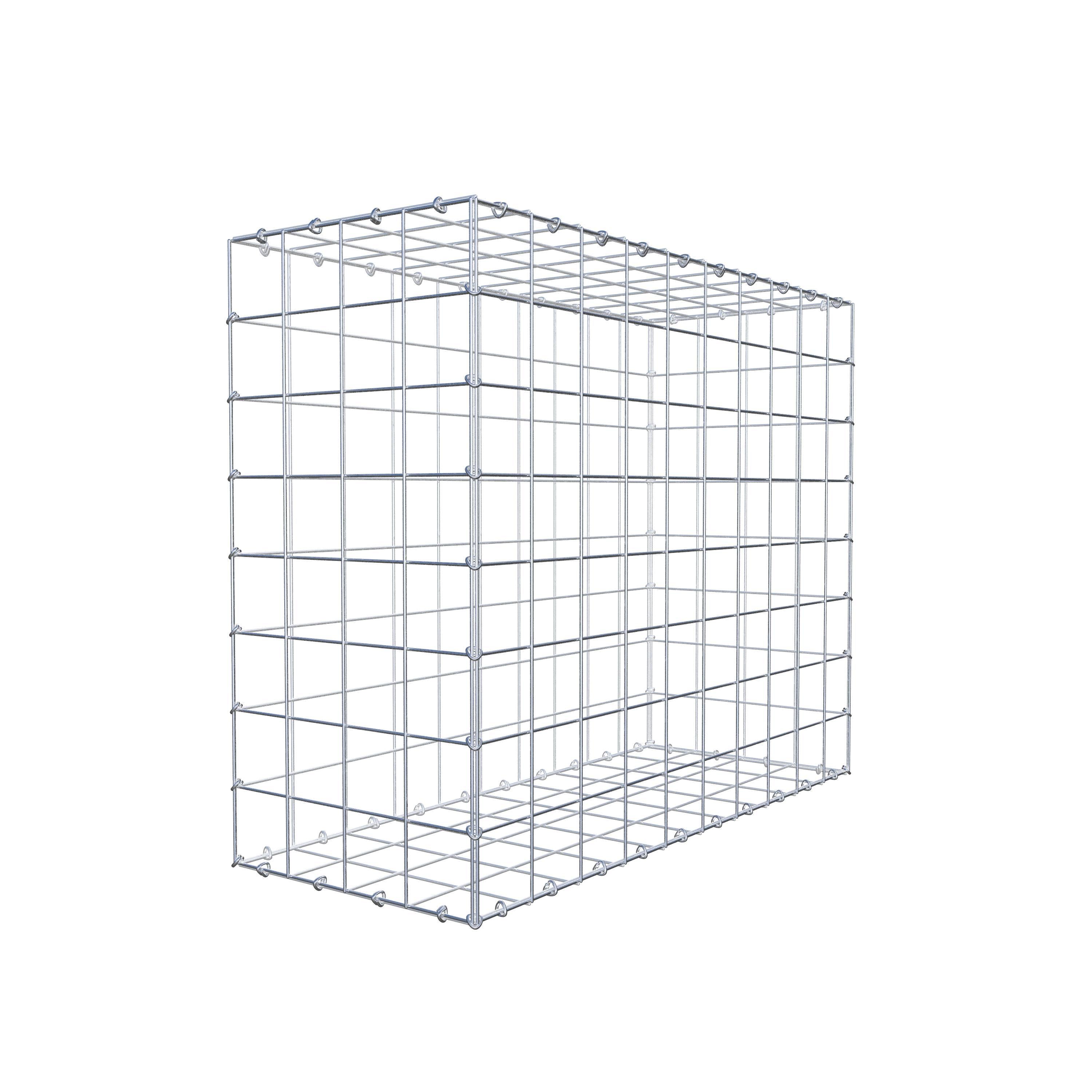 Gabion 100 cm x 80 cm x 40 cm (L x H x P), mailles 10 cm x 10 cm, anneau en C