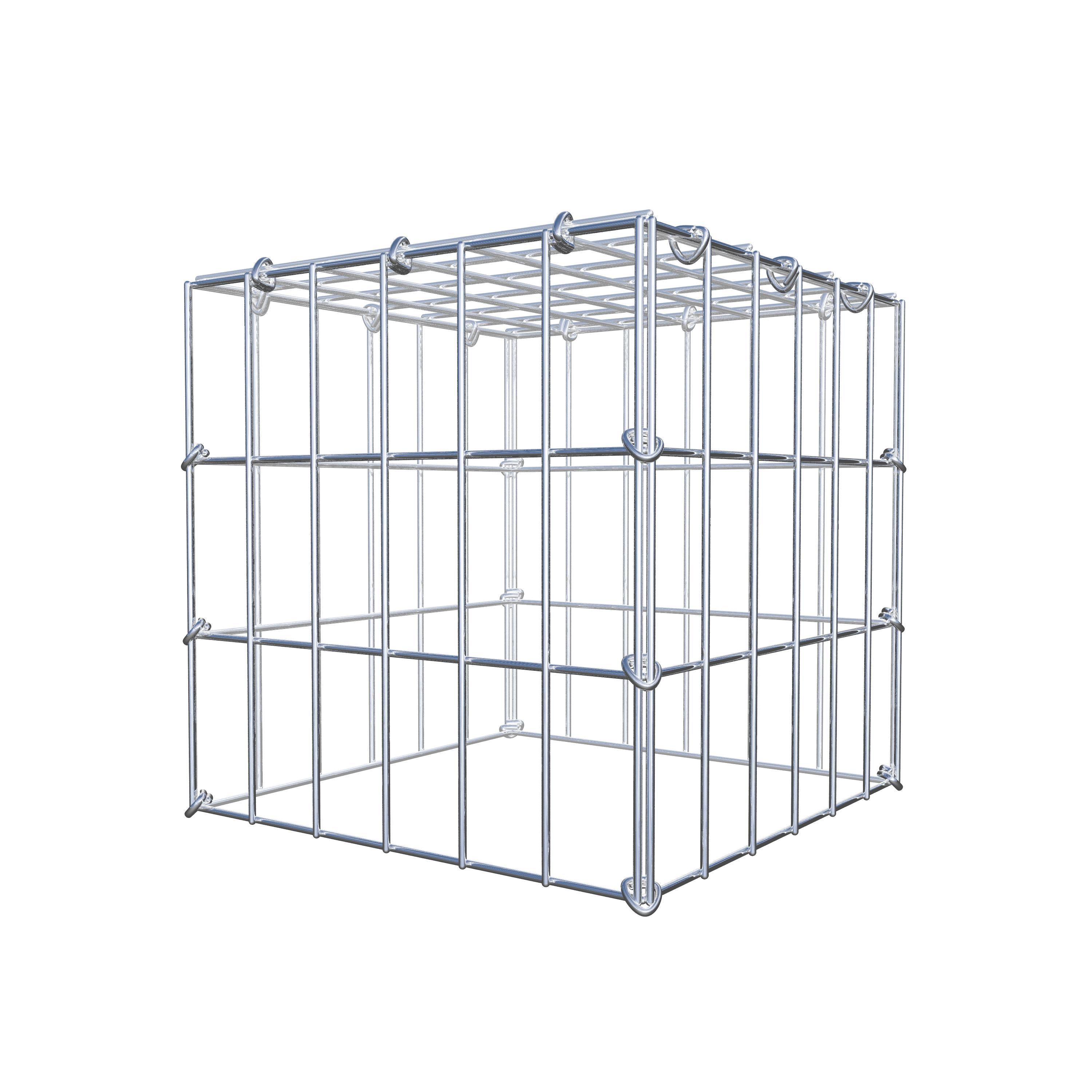 Gavión adicional tipo 3 30 cm x 30 cm x 30 cm (L x A x P), malla 5 cm x 10 cm, anillo en C