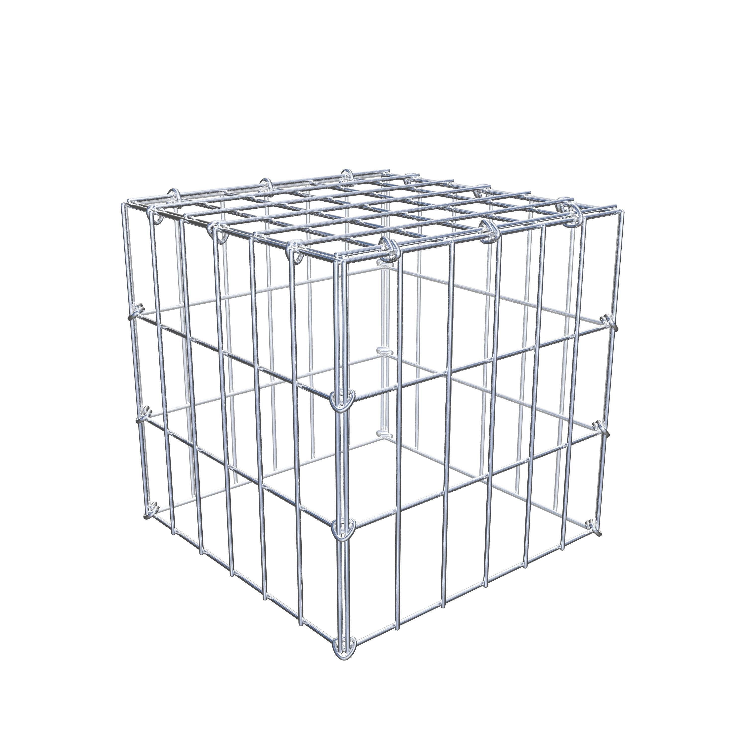Gavión adicional tipo 3 30 cm x 30 cm x 30 cm (L x A x P), malla 5 cm x 10 cm, anillo en C