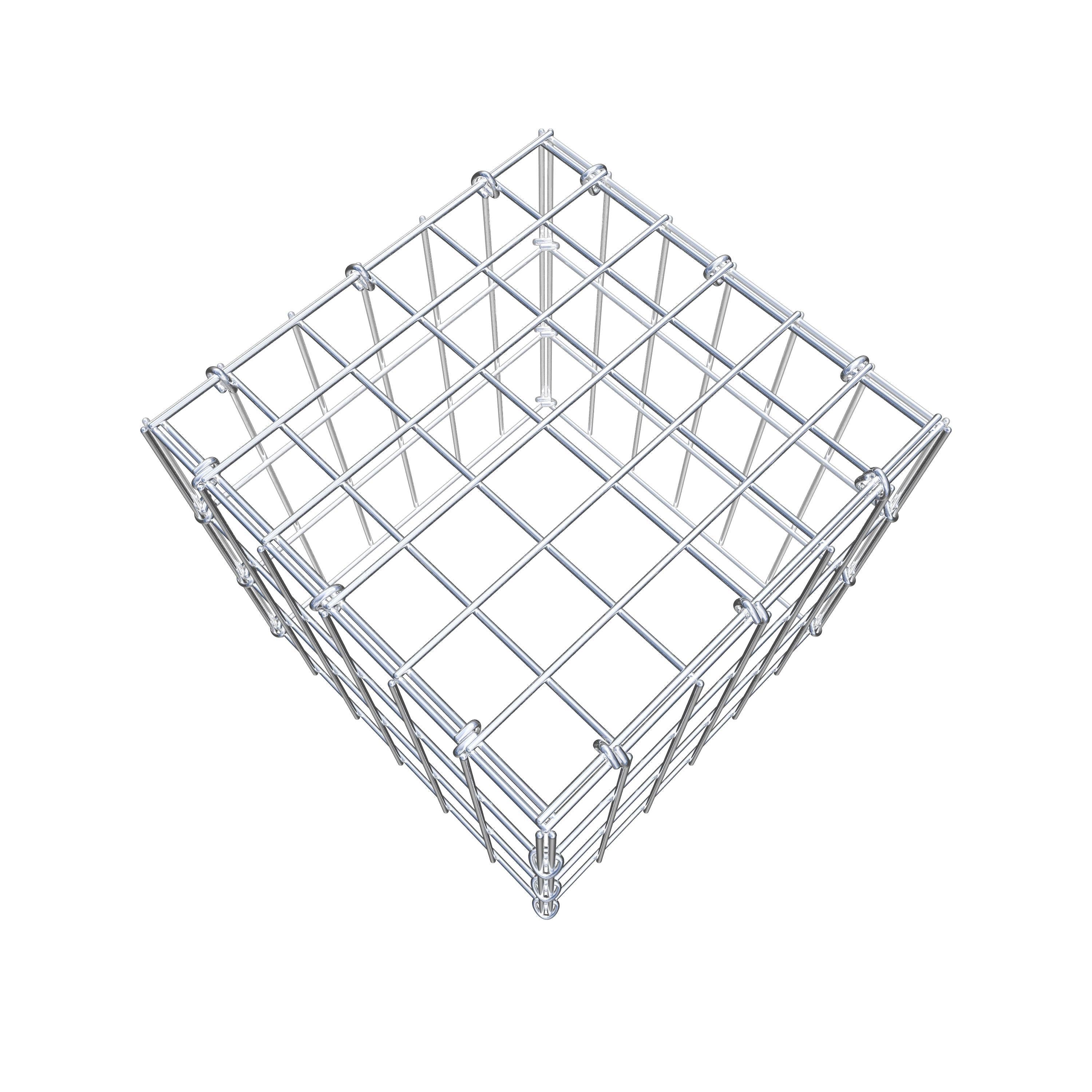 Gavión adicional tipo 3 30 cm x 30 cm x 30 cm (L x A x P), malla 5 cm x 10 cm, anillo en C
