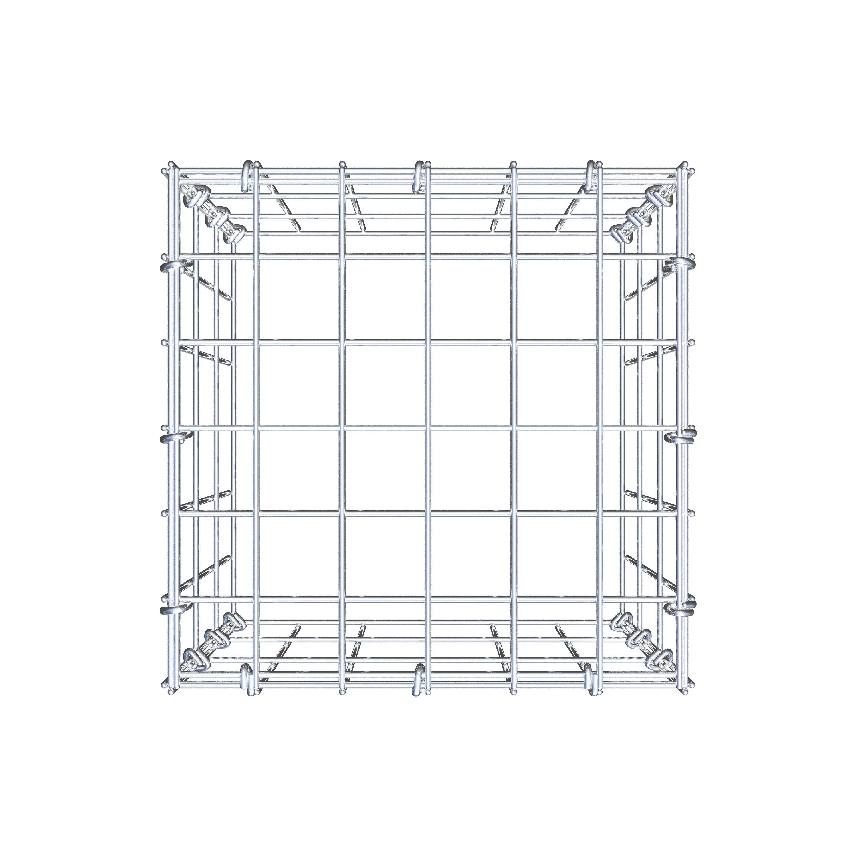 Gavión adicional tipo 3 30 cm x 30 cm x 30 cm (L x A x P), malla 5 cm x 10 cm, anillo en C
