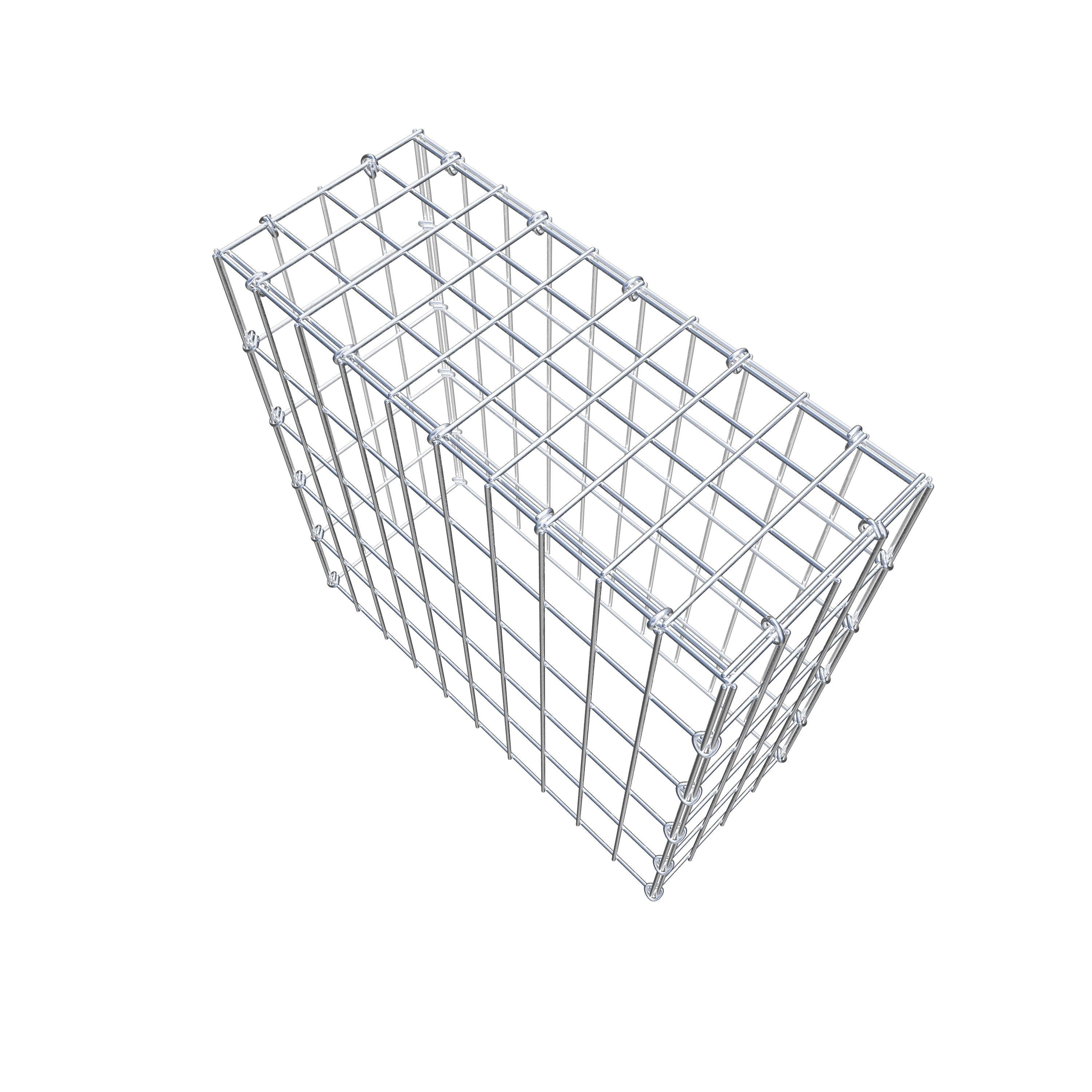 Anbaugabione Typ 3 50 cm x 50 cm x 20 cm (L x H x T), Maschenweite 5 cm x 10 cm, C-Ring