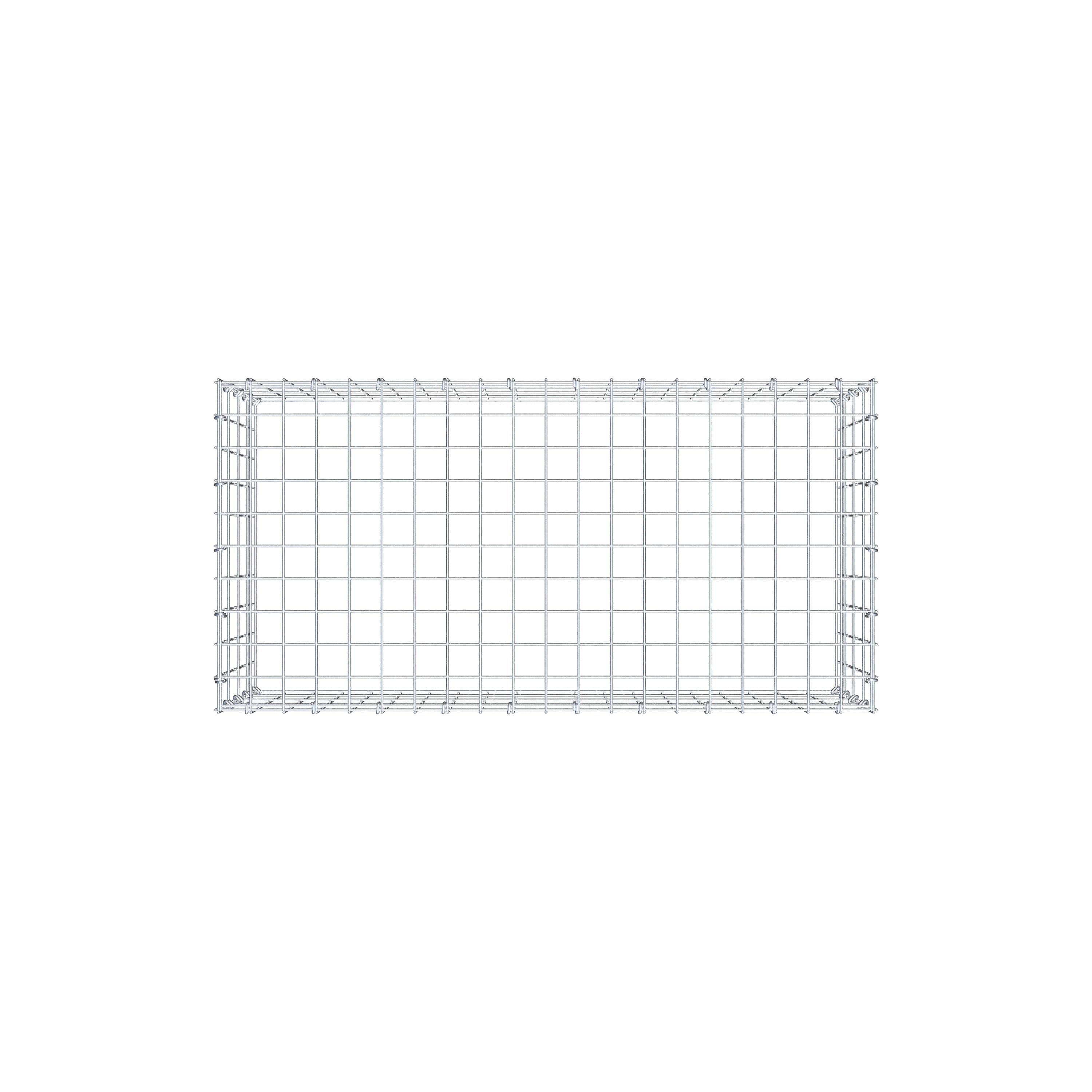 Anbaugabione Typ 3 100 cm x 40 cm x 50 cm (L x H x T), Maschenweite 5 cm x 10 cm, C-Ring