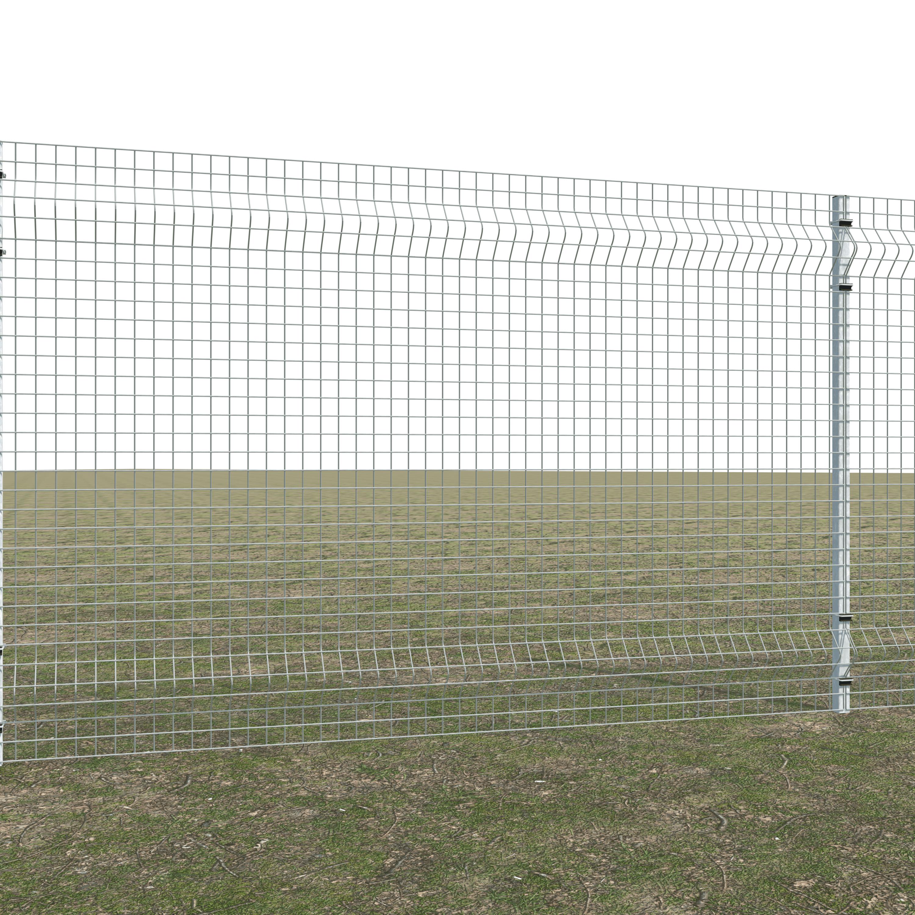 Gittermattenzaun zum Einbetonieren, Maschenweite 5 x 5 cm, bis 25 m