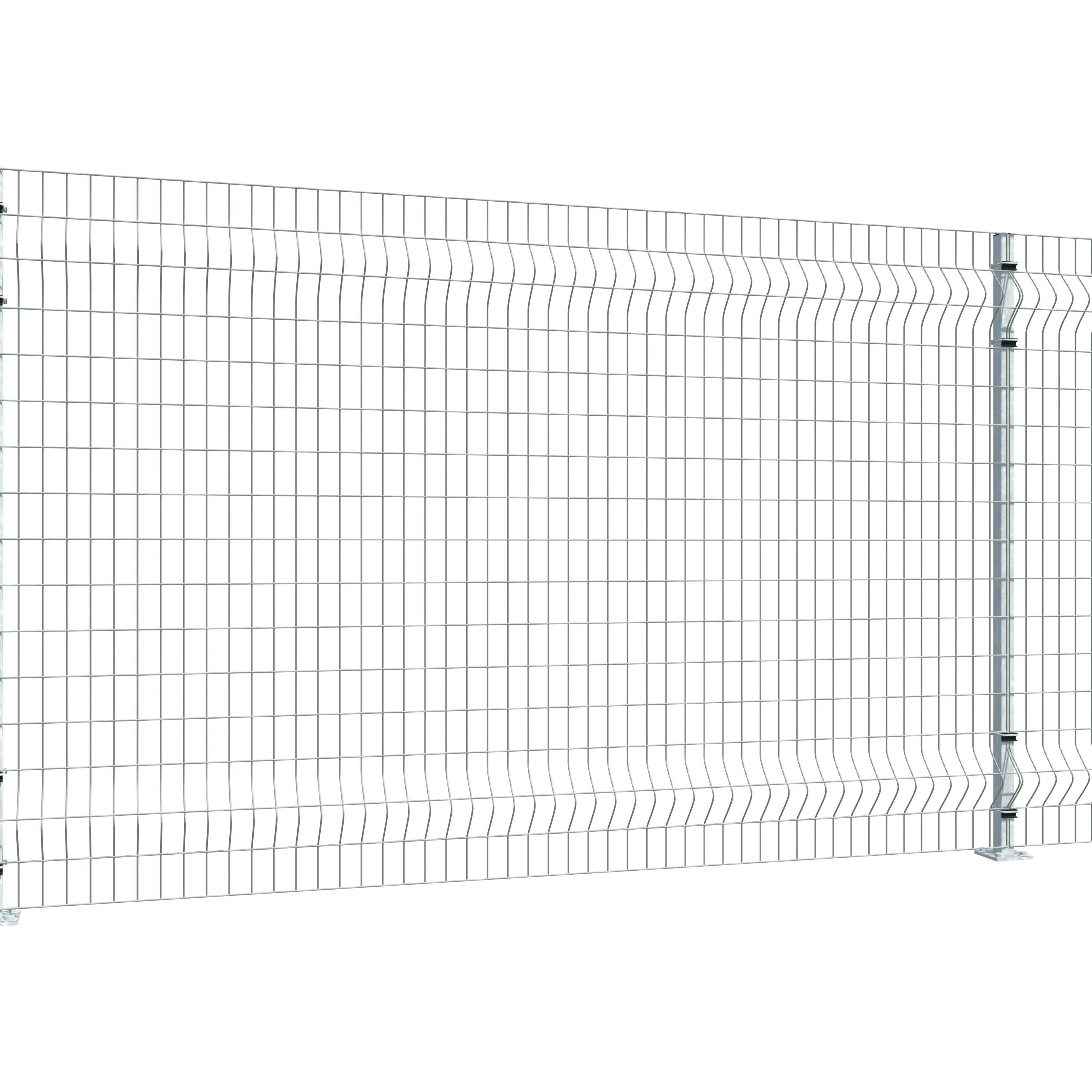 Gittermattenzaun zum Aufdübeln, Maschenweite 5 x 10 cm, bis 25 m