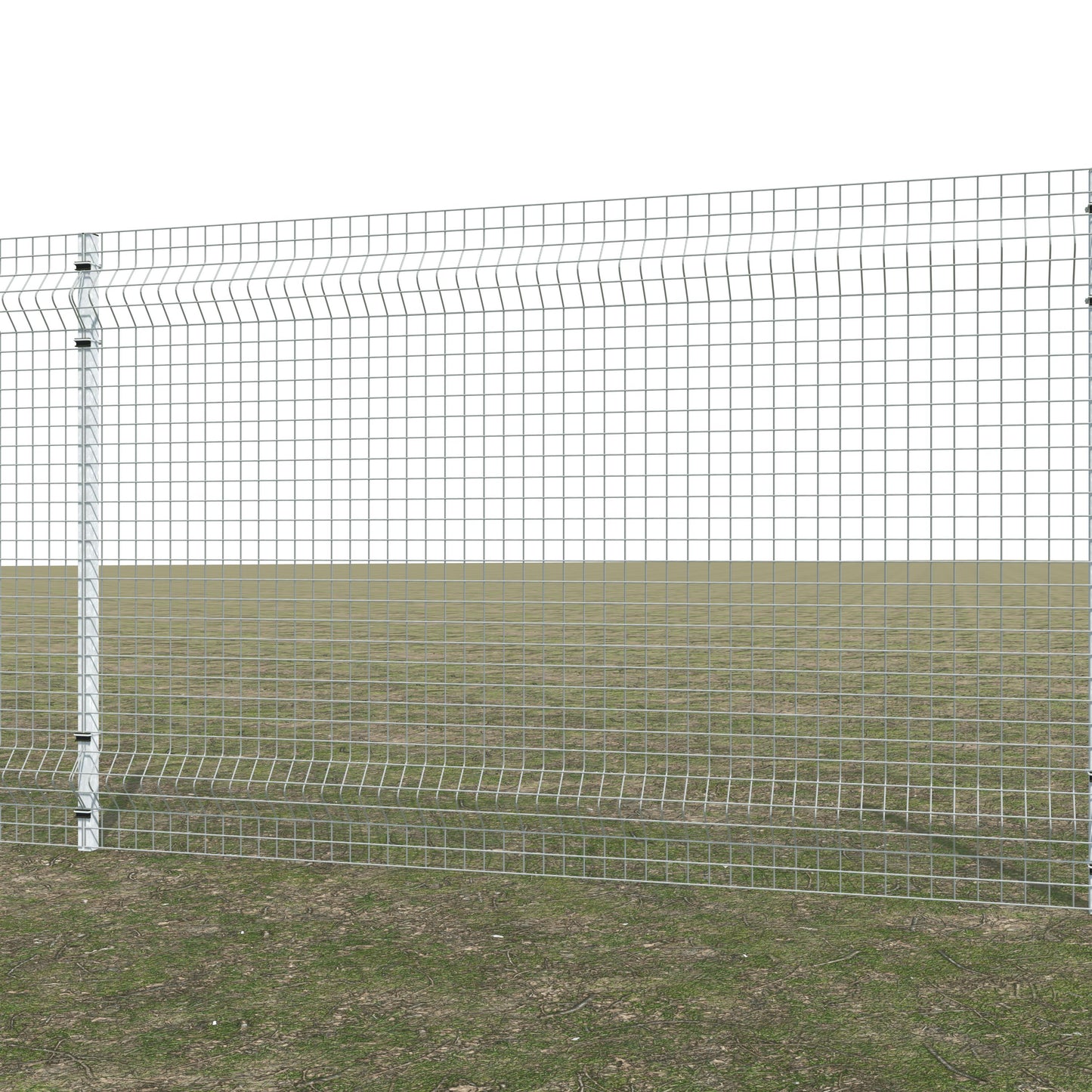 Gittermattenzaun zum Einbetonieren, Maschenweite 5 x 5 cm, bis 25 m