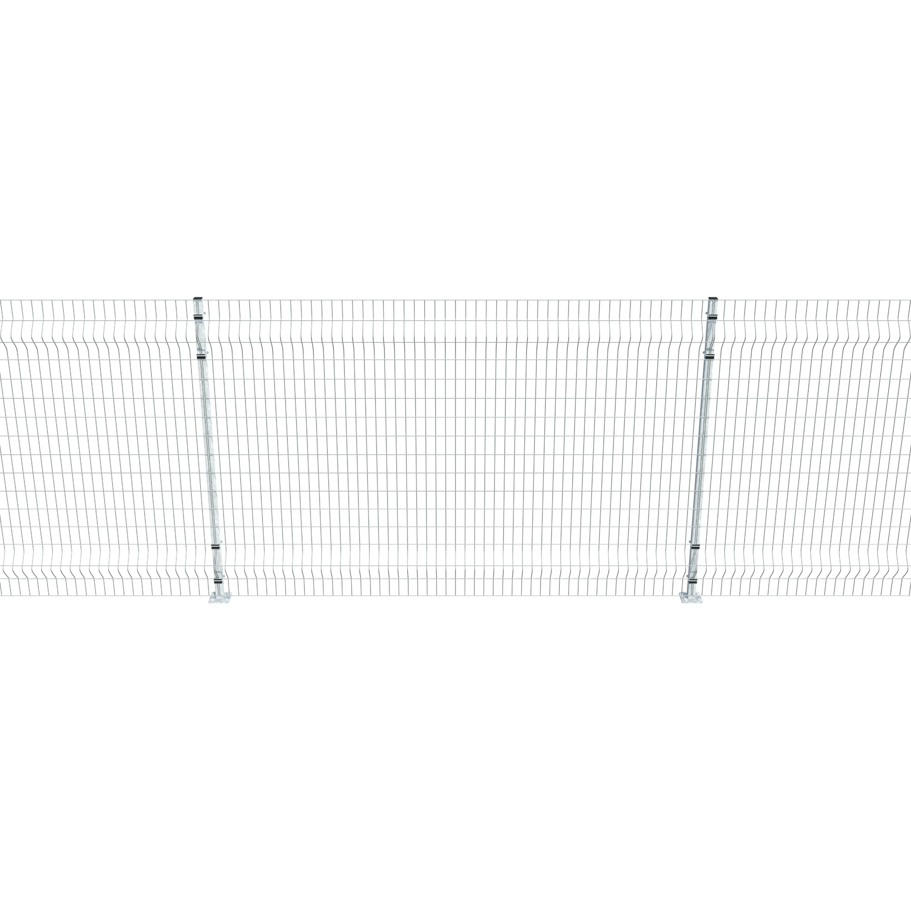 Gittermattenzaun zum Aufdübeln, Maschenweite 5 x 10 cm, bis 50 m
