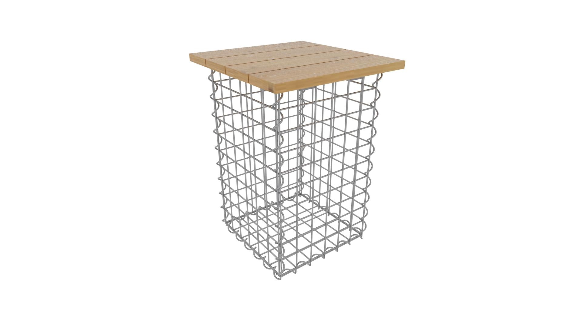 Spiraal kruk MW 5 x 5 TEAK