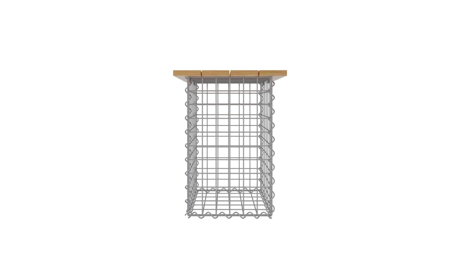 Spiraal kruk MW 5 x 5 TEAK
