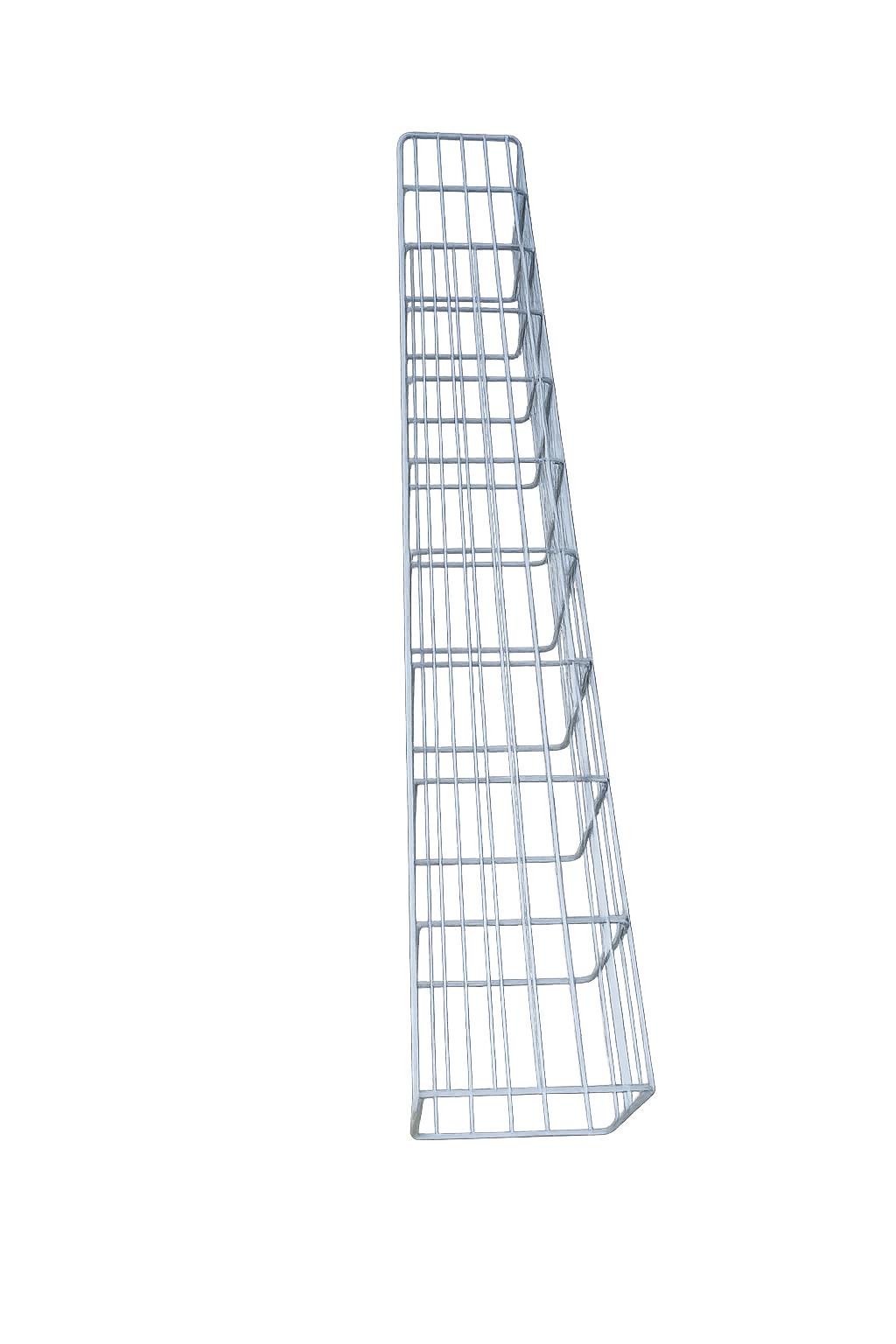 Rektangulär varmförzinkad gabionpelare, 27,3 cm x 27,3 cm, 200 cm hög, MW 5 cm x 20 cm, 8/6 mm tråd