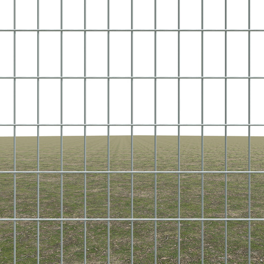Gittermattenzaun zum Einbetonieren, Maschenweite 5 x 10 cm, bis 50 m
