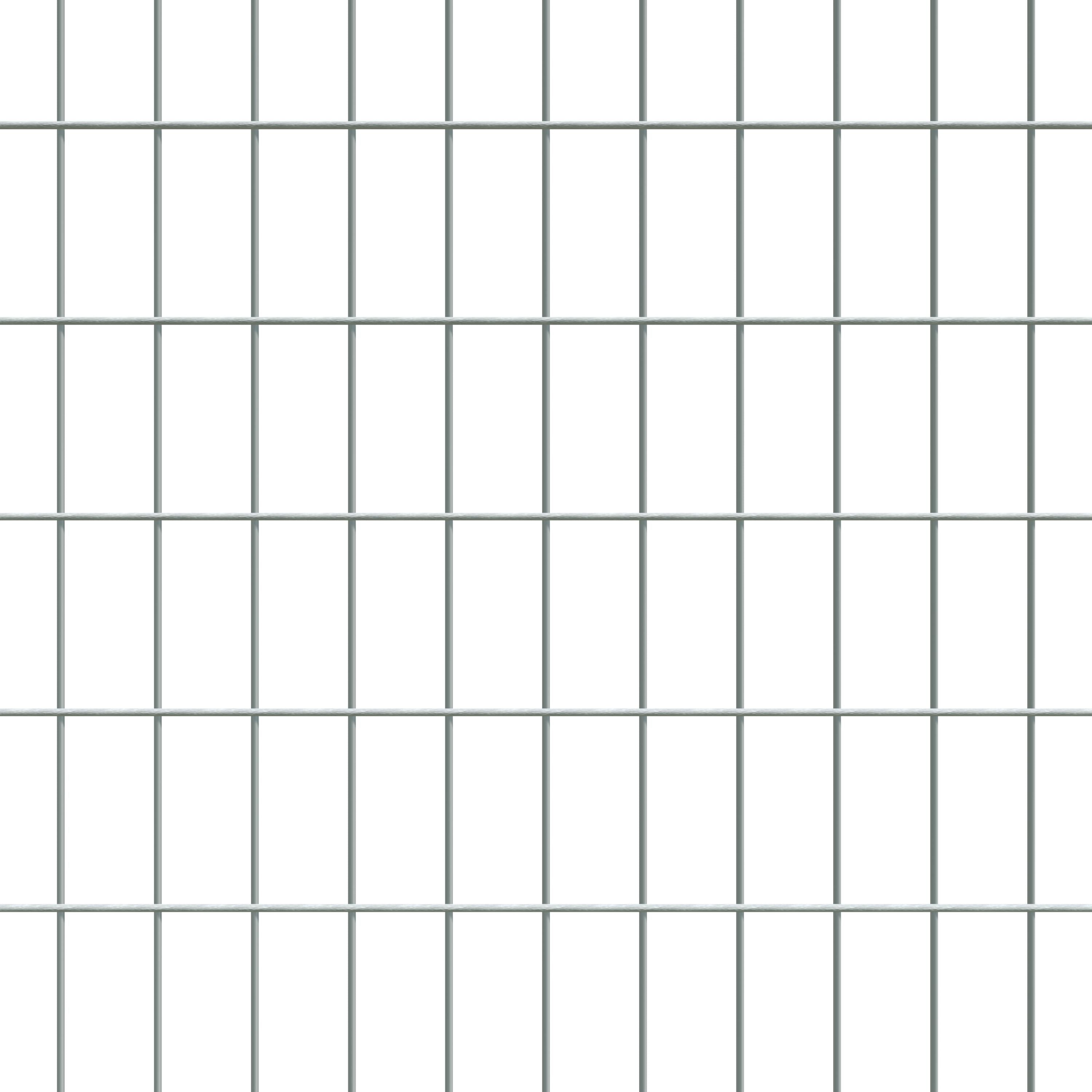 Gittermattenzaun zum Aufdübeln, Maschenweite 5 x 10 cm, bis 25 m