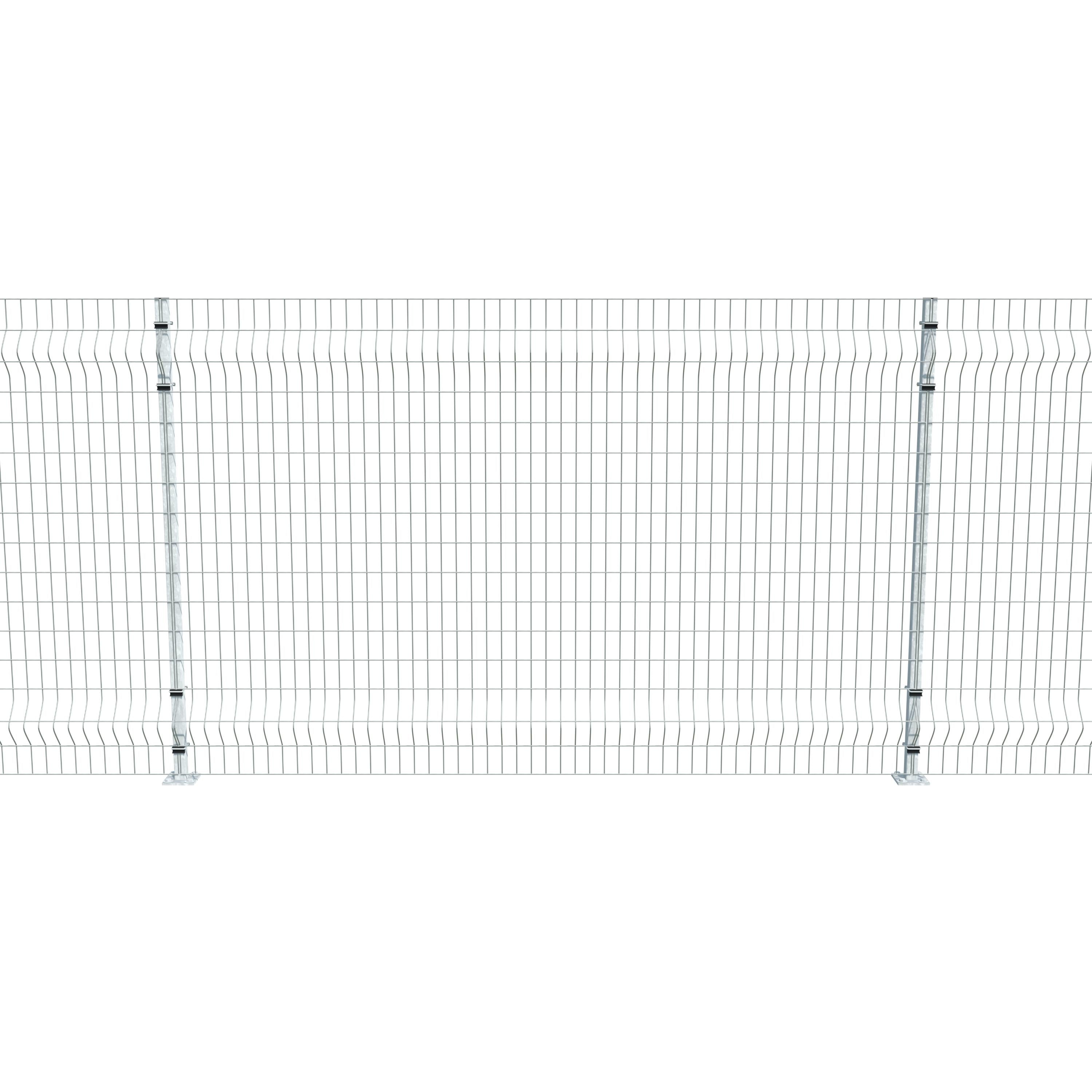Gittermattenzaun zum Aufdübeln, Maschenweite 5 x 10 cm, bis 25 m