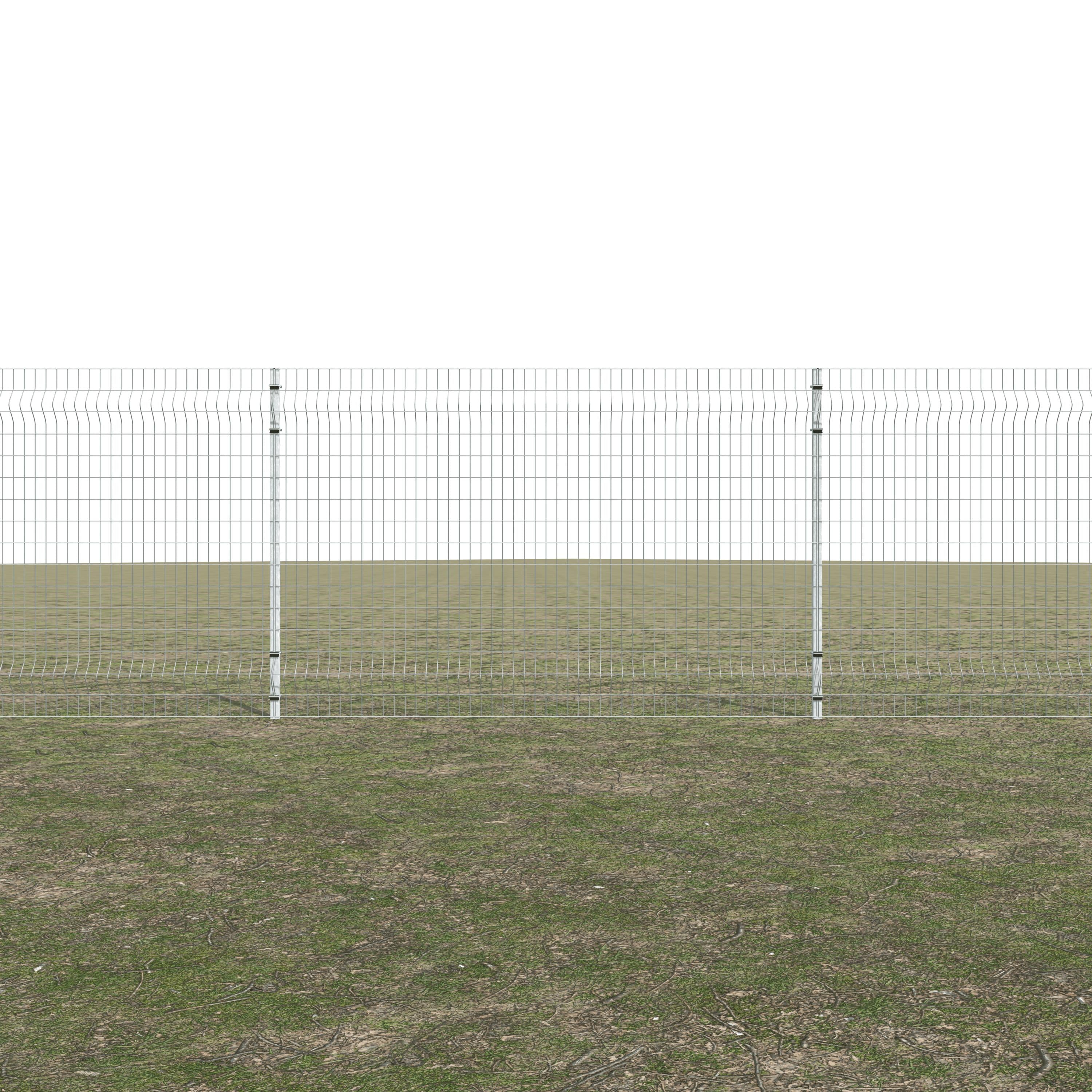 Gittermattenzaun zum Einbetonieren, Maschenweite 5 x 10 cm, bis 25 m