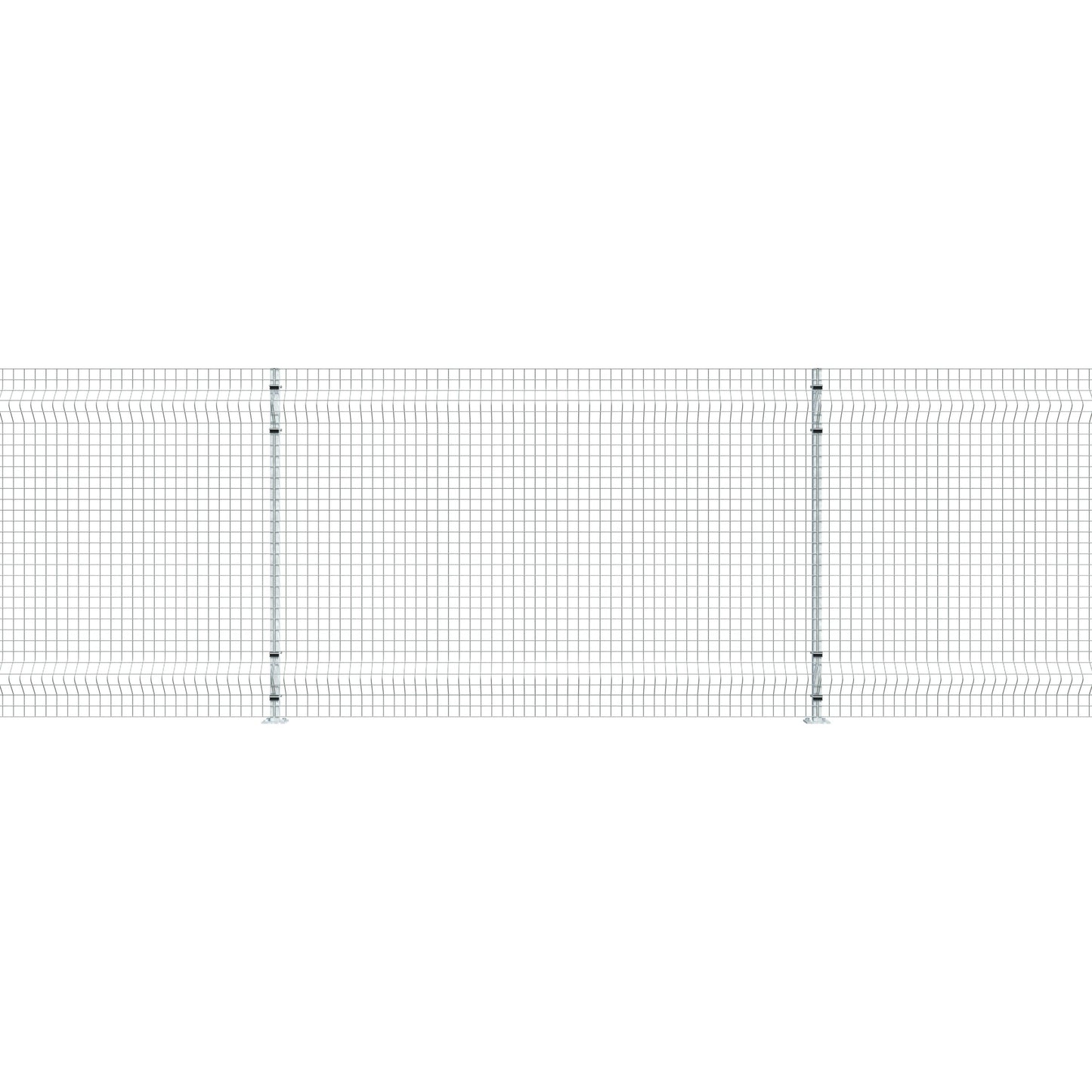 Gittermattenzaun zum Aufdübeln, Maschenweite 5 x 5 cm, bis 50 m