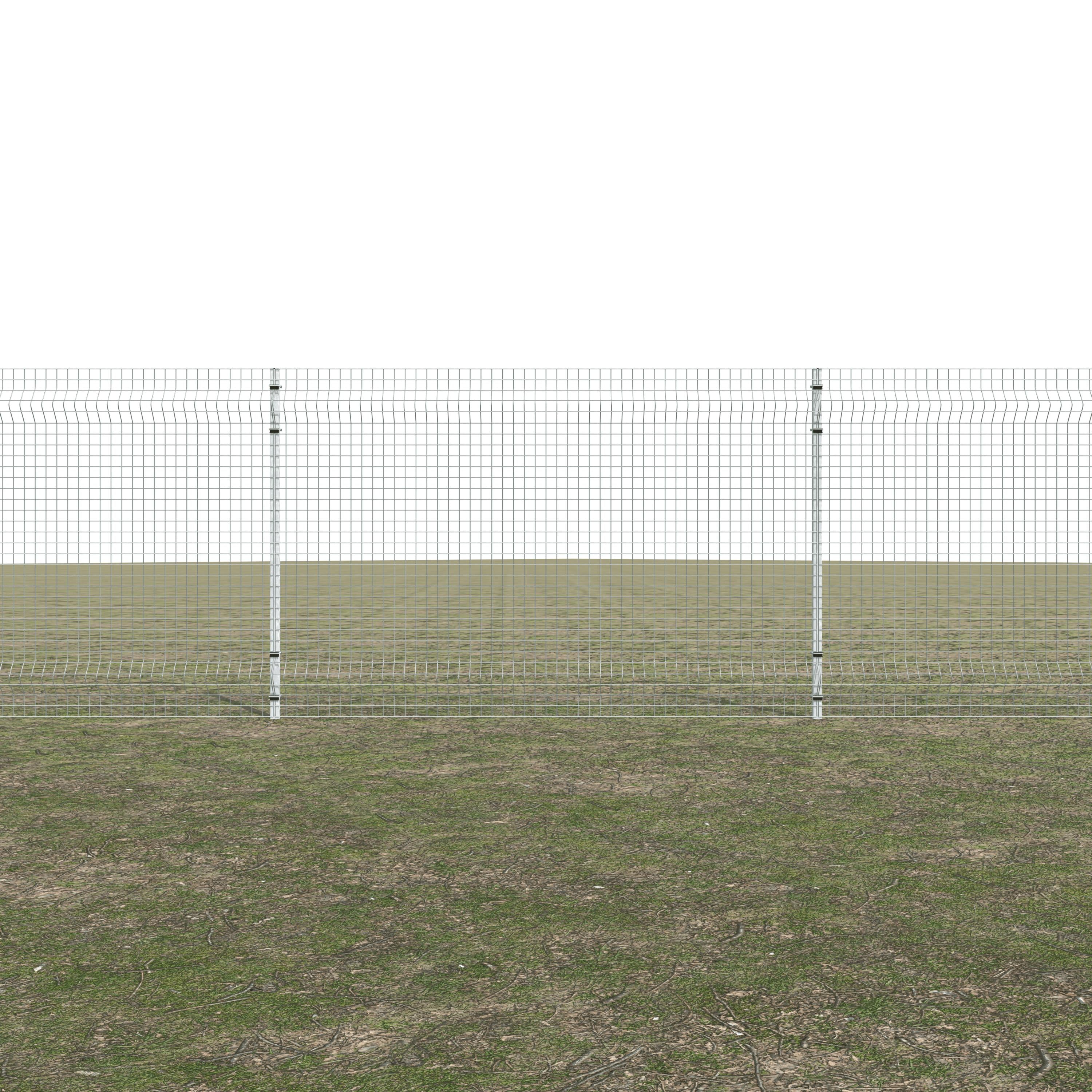 Gittermattenzaun zum Einbetonieren, Maschenweite 5 x 5 cm, bis 25 m