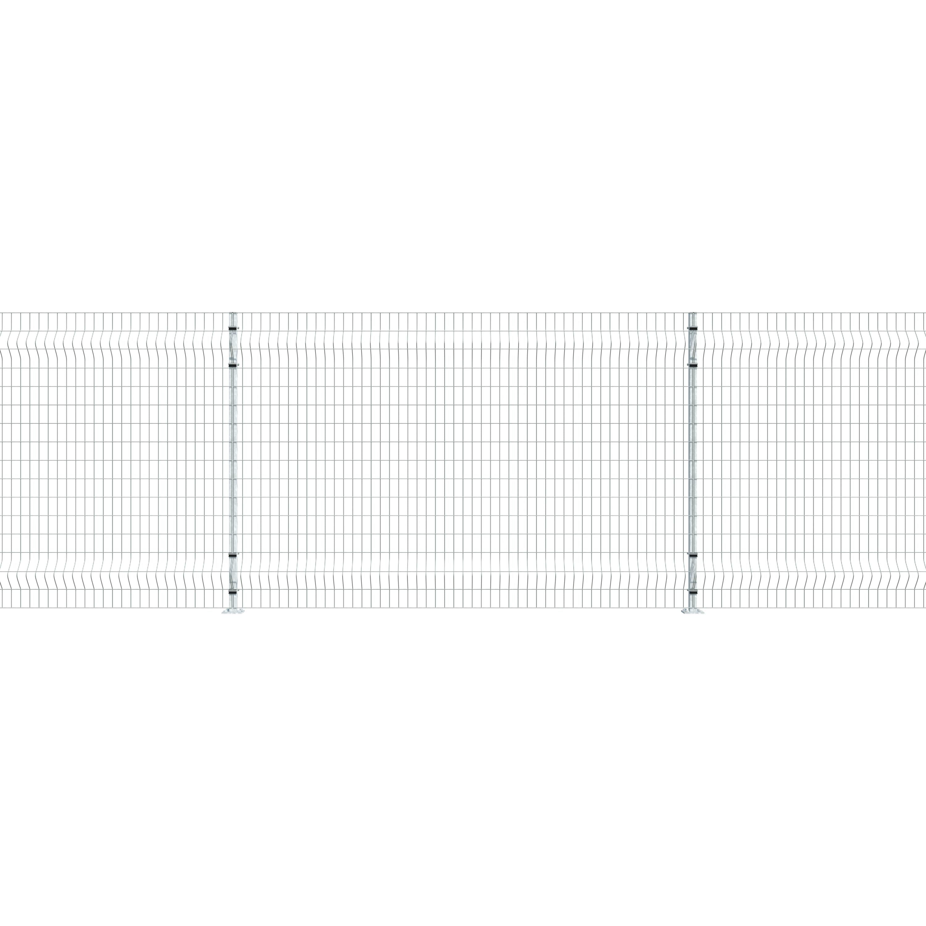 Gittermattenzaun zum Aufdübeln, Maschenweite 5 x 10 cm, bis 25 m