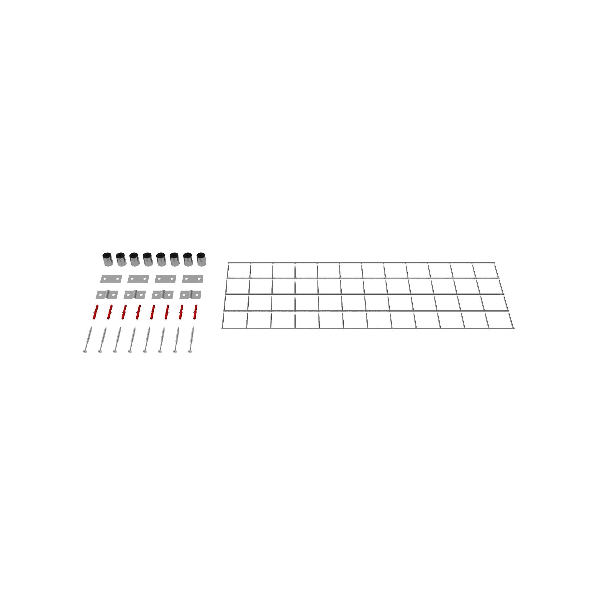 Dekorativt gitter / espalier (inklusive monteringsmateriale) maskestørrelse 5 x 5 cm