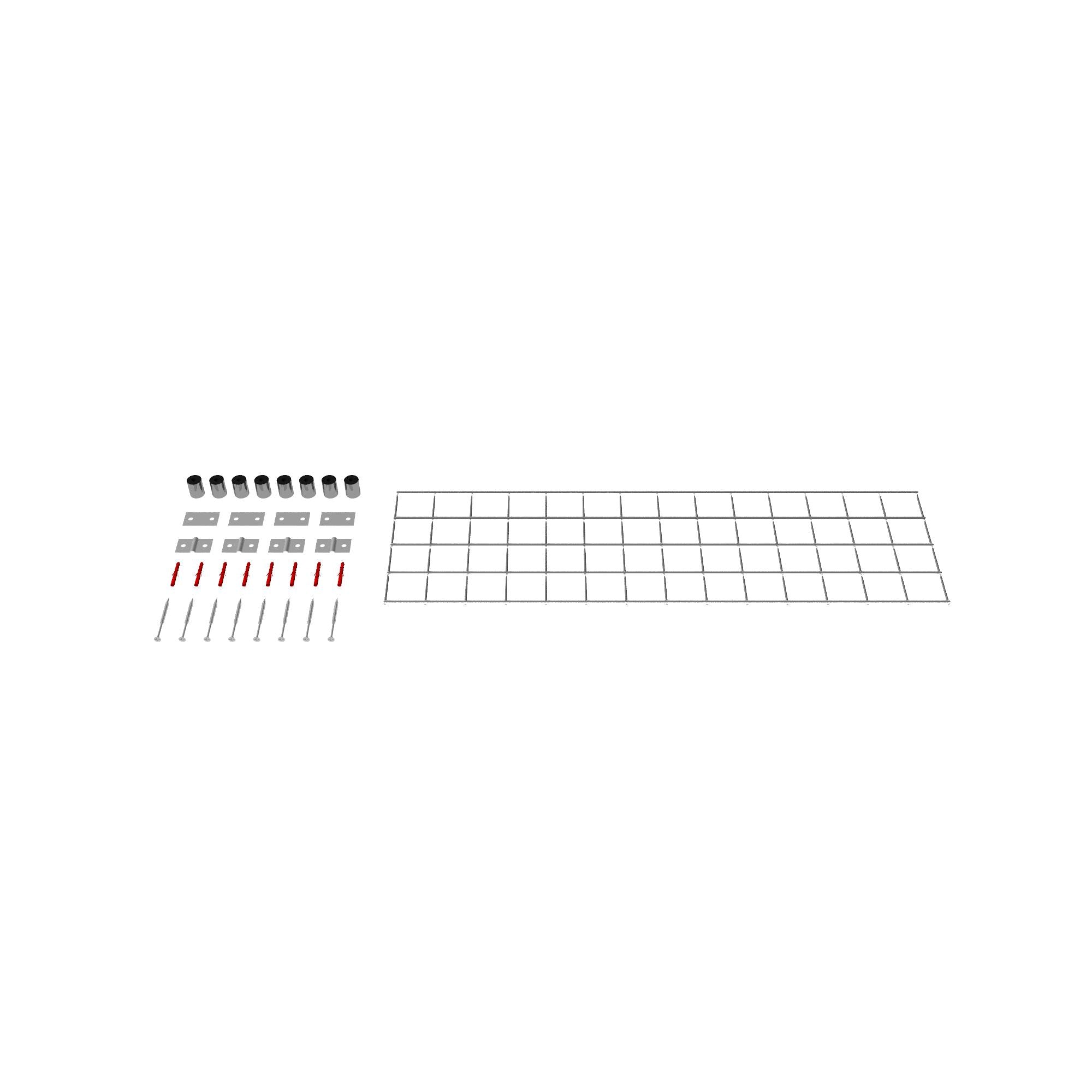 Dekorativt gitter / espalier (inklusive monteringsmateriale) maskestørrelse 5 x 5 cm