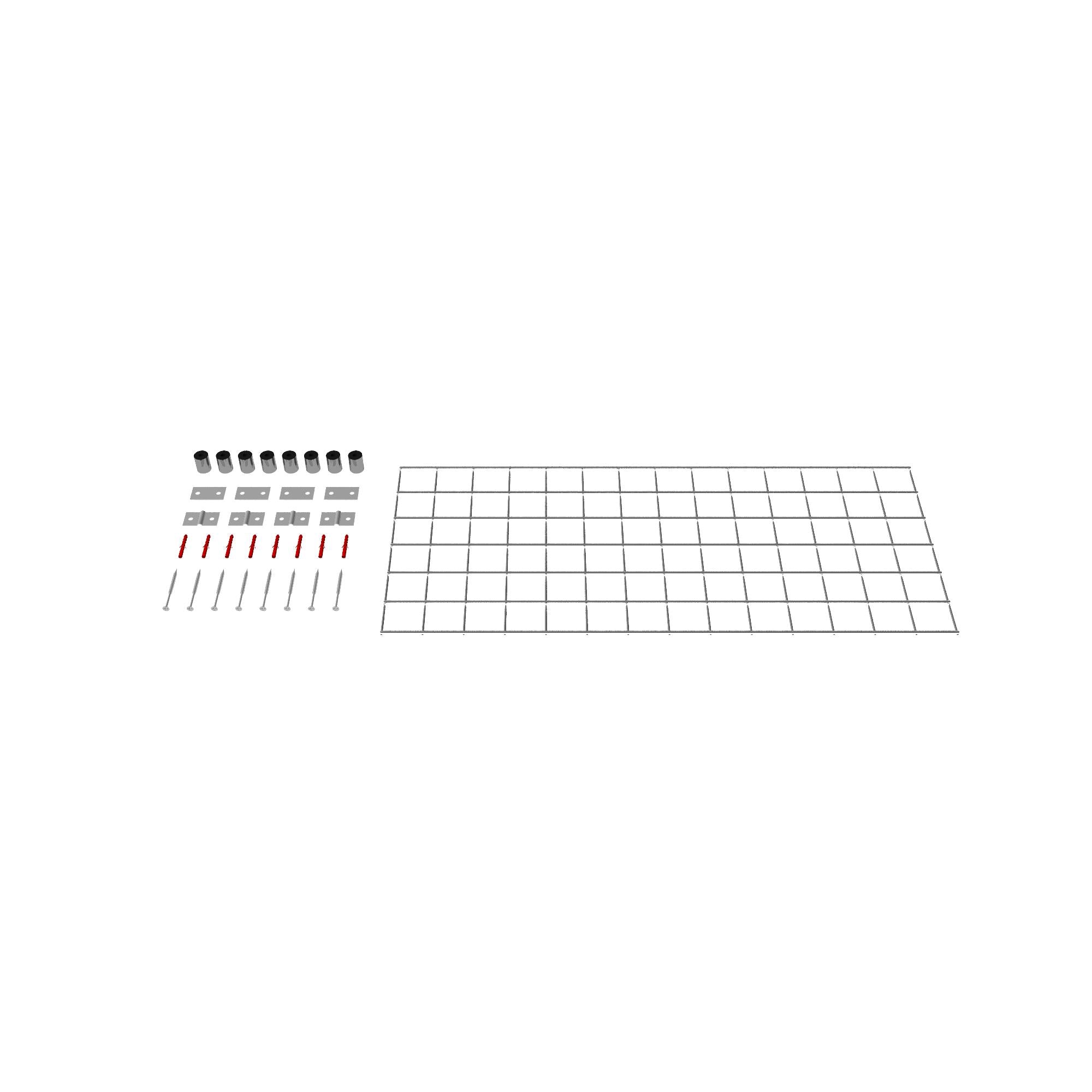 Dekorativt gitter / espalier (inklusive monteringsmateriale) maskestørrelse 5 x 5 cm