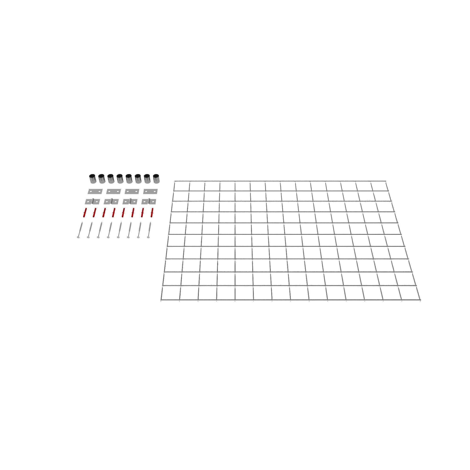 Dekorativt gitter / espalier (inklusive monteringsmateriale) maskestørrelse 5 x 5 cm