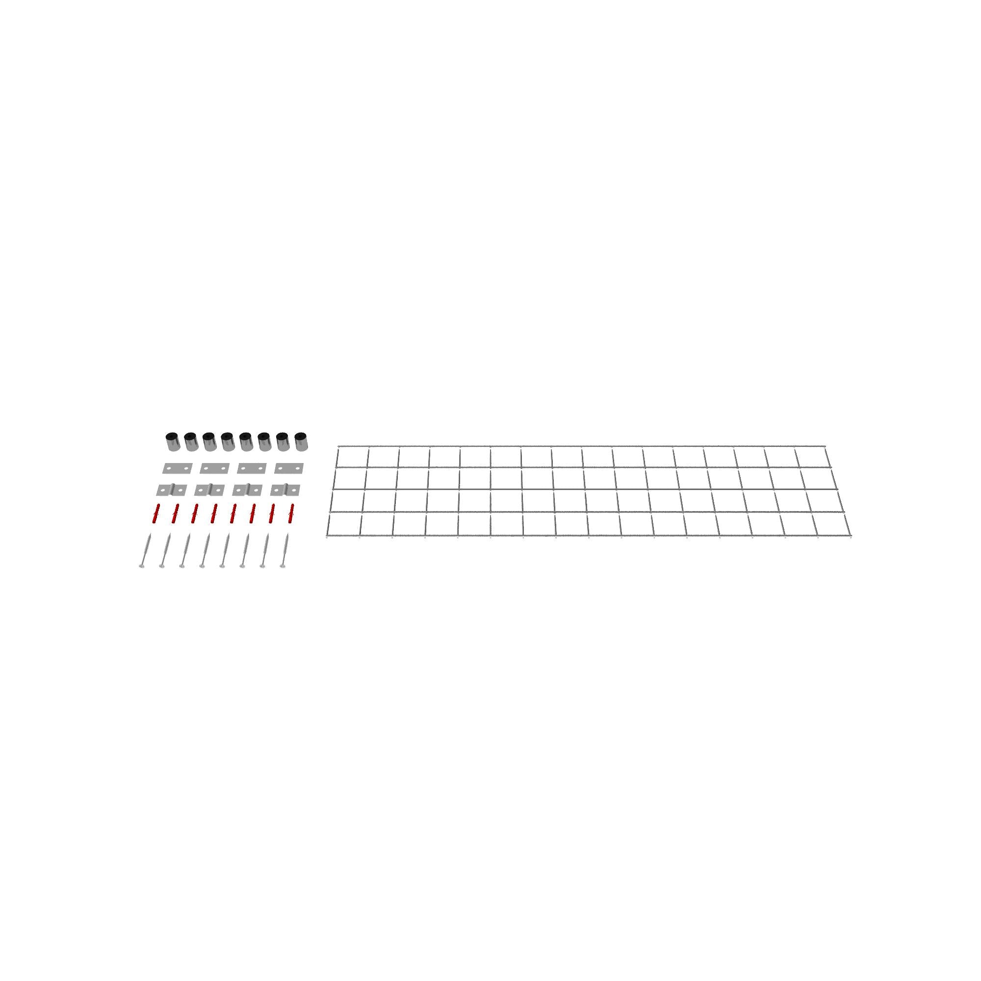 Dekorativt gitter / espalier (inklusive monteringsmateriale) maskestørrelse 5 x 5 cm
