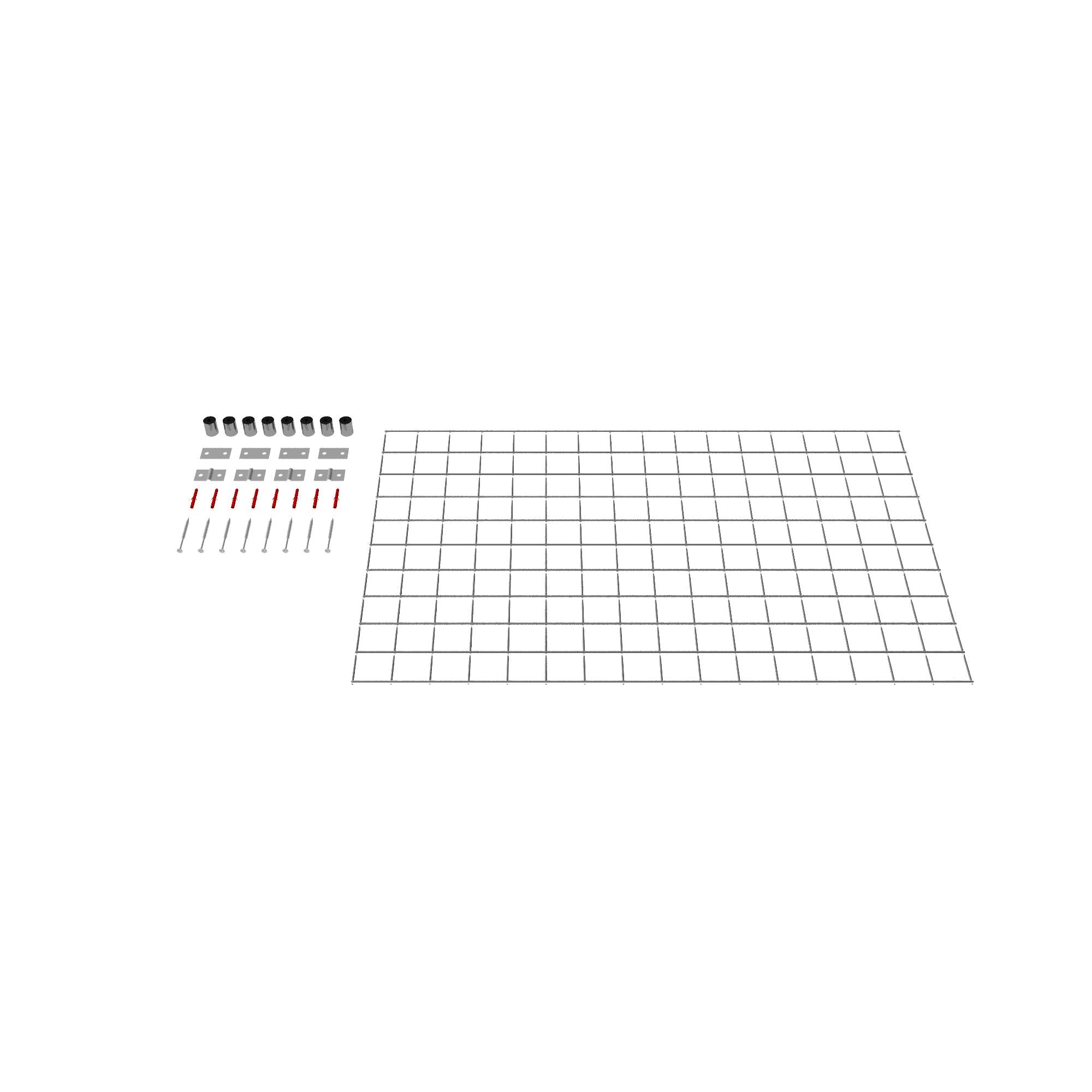 Dekorativt gitter / espalier (inklusive monteringsmateriale) maskestørrelse 5 x 5 cm