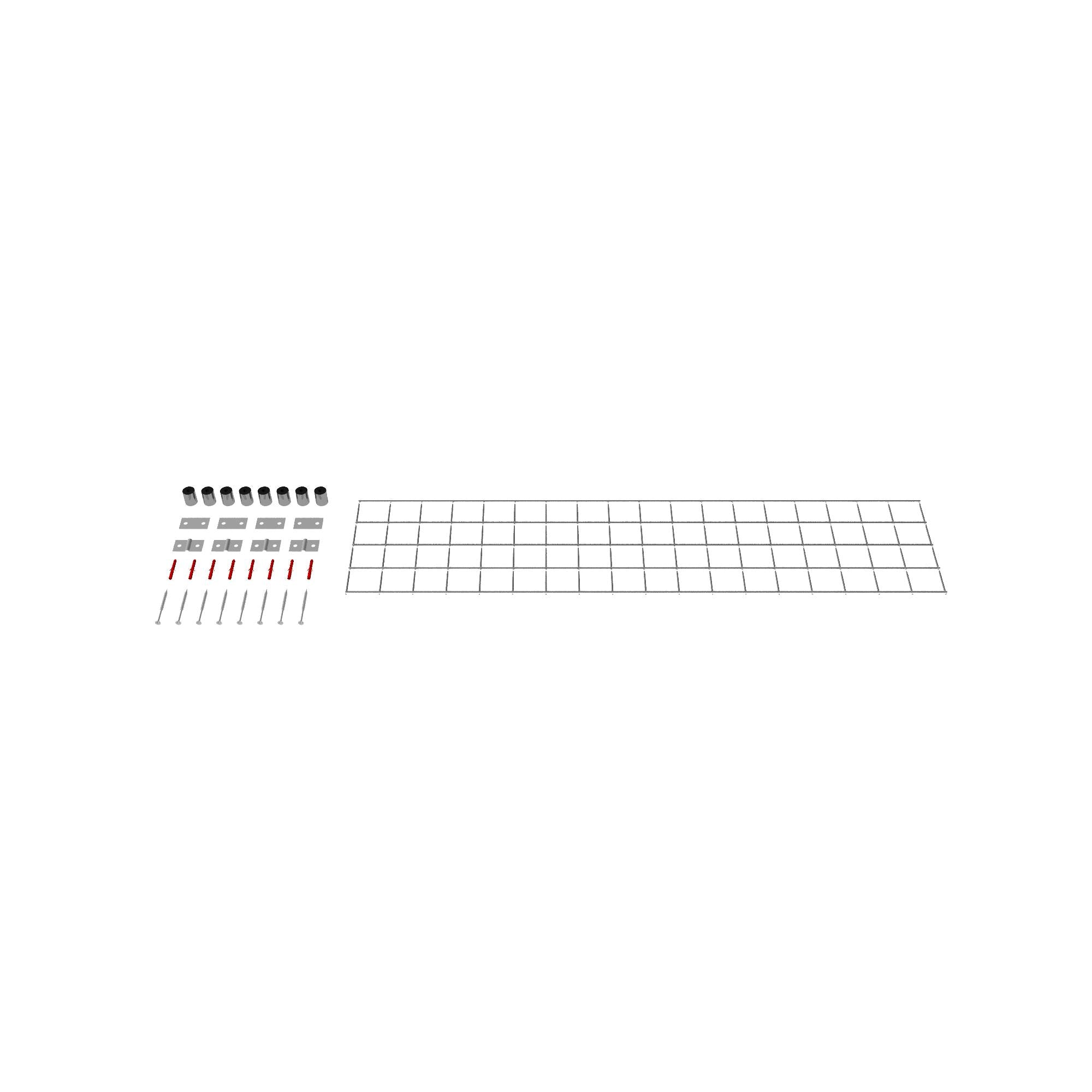 Dekorativt gitter / espalier (inklusive monteringsmateriale) maskestørrelse 5 x 5 cm