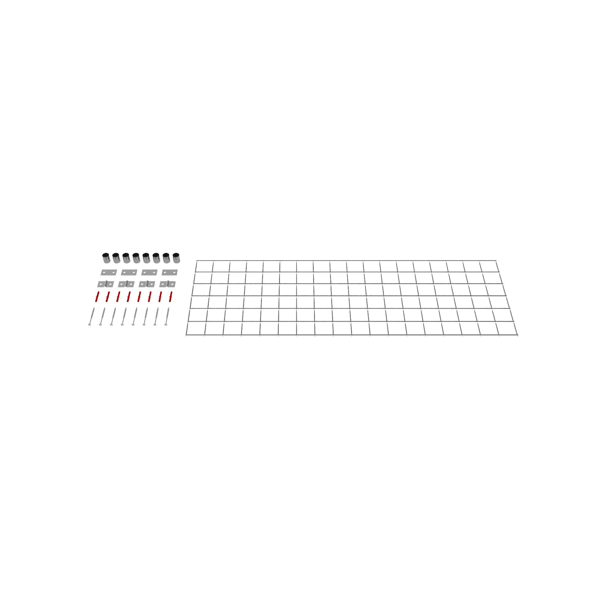Dekorativt gitter / espalier (inklusive monteringsmateriale) maskestørrelse 5 x 5 cm