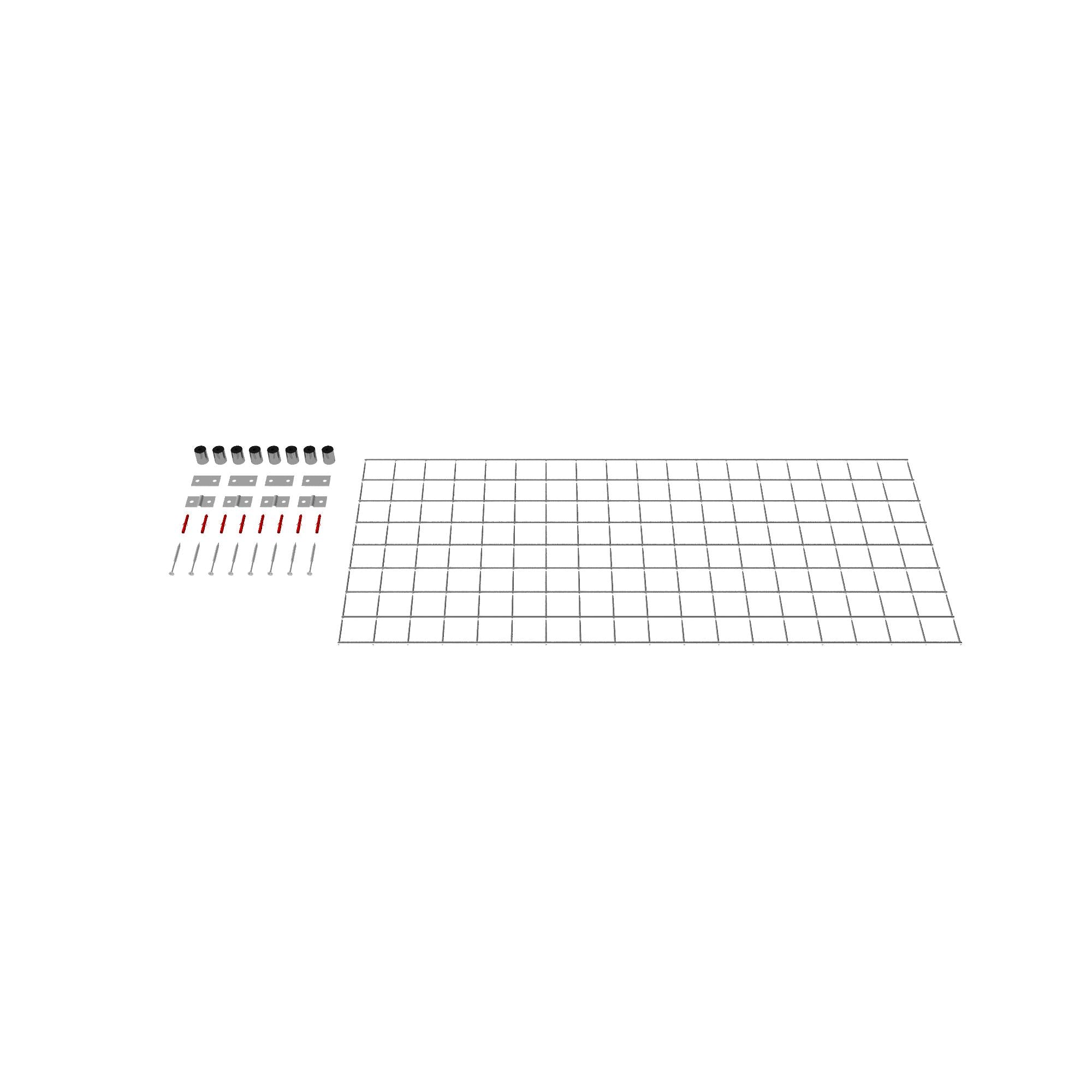 Dekorativt gitter / espalier (inklusive monteringsmateriale) maskestørrelse 5 x 5 cm