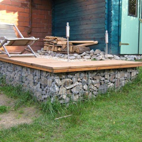 Gabion 50 cm x 50 cm x 50 cm (L x H x P), mailles 5 cm x 10 cm, anneau en C