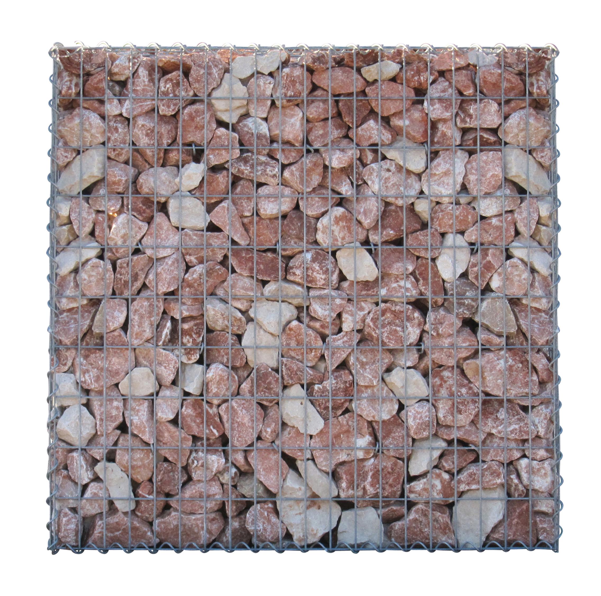 Gabion 100 cm x 100 cm x 30 cm (L x H x P), mailles 5 cm x 10 cm, anneau en C