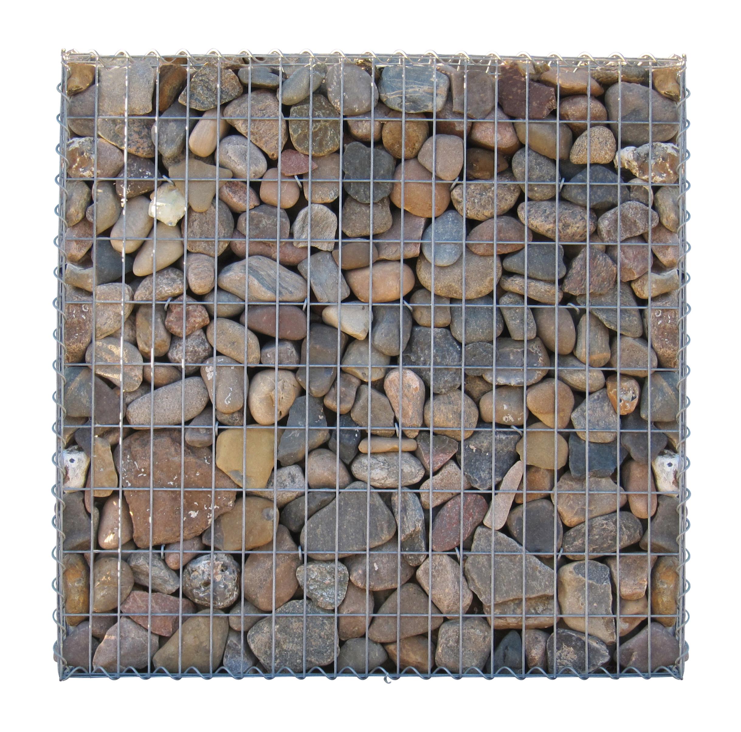 Gabion 100 cm x 100 cm x 30 cm (L x H x P), mailles 5 cm x 10 cm, anneau en C