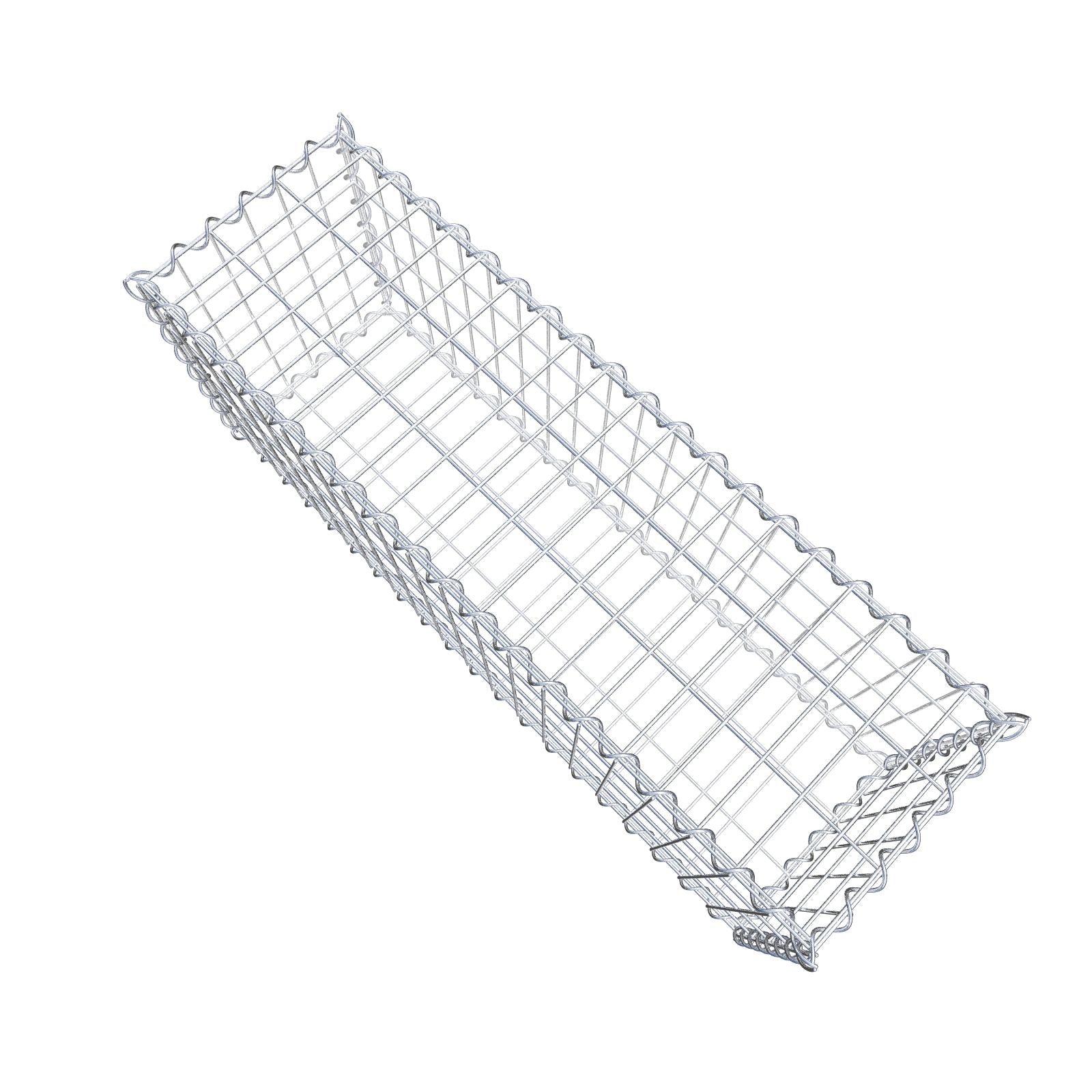 Set of 2 gabions 100 cm x 40 cm x 30 cm (L x H x D), mesh size 5 x 10 cm, spiral