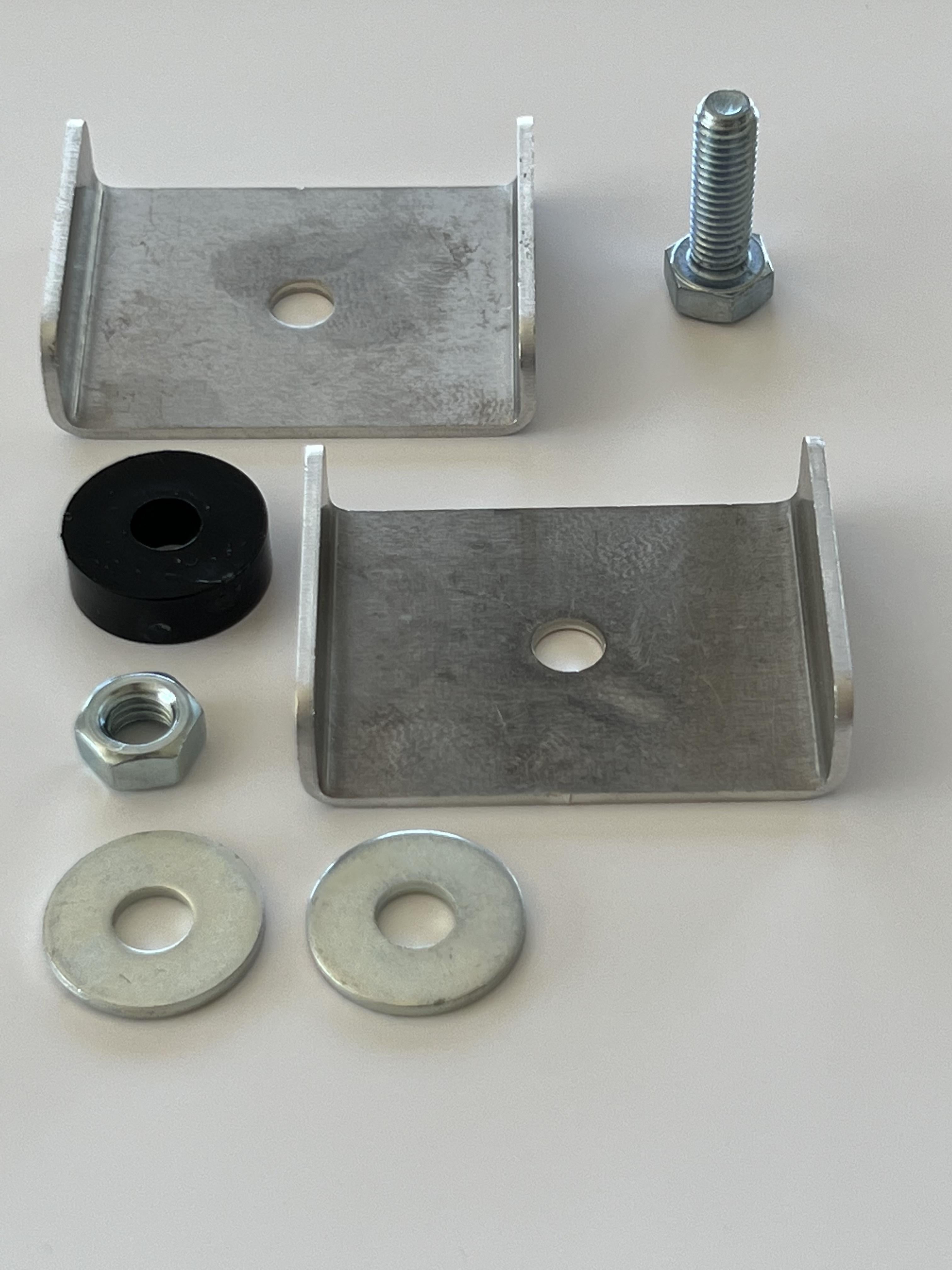 Clip for 5 x 5 cm, aluminum