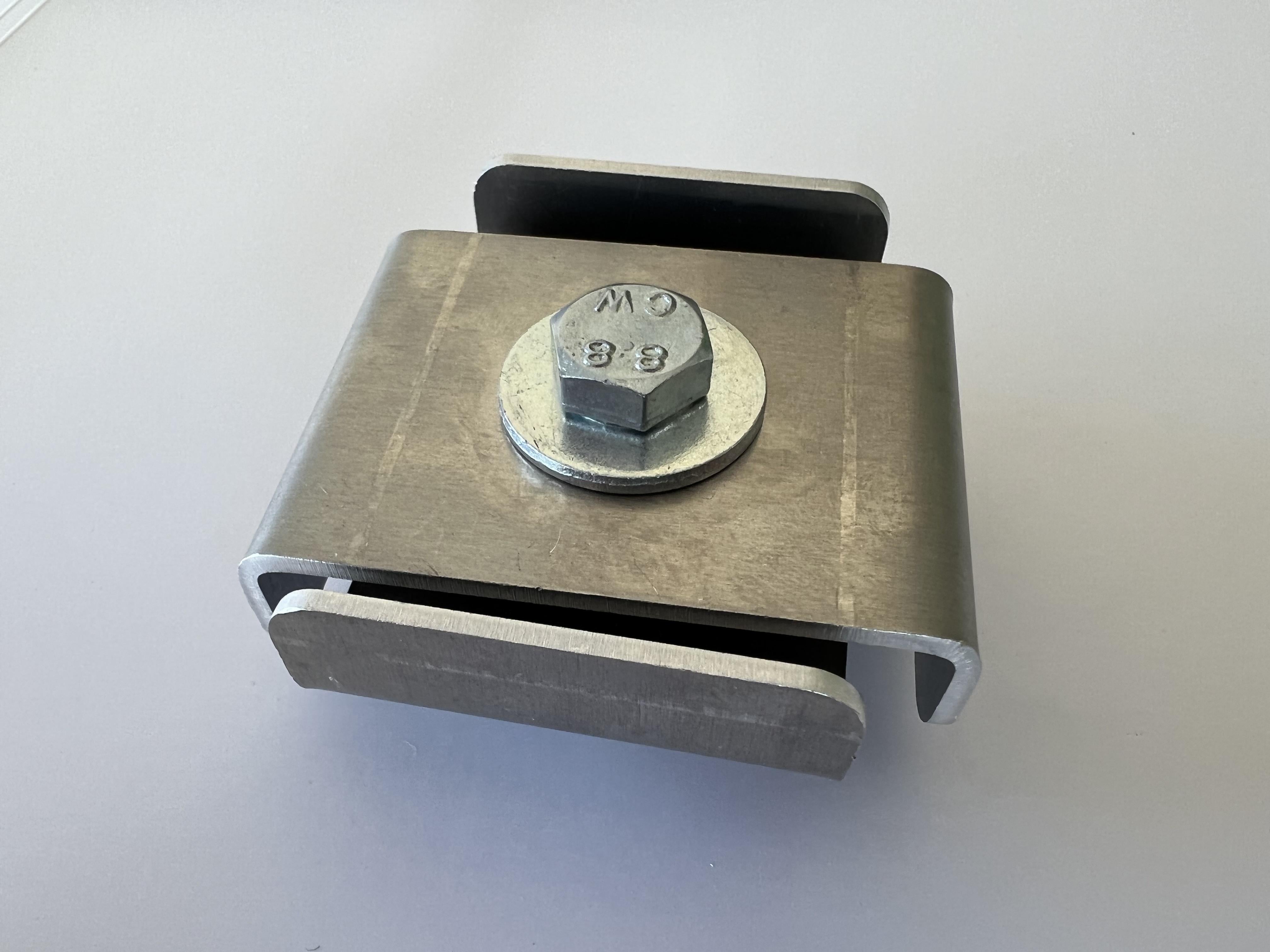 Clip for 5 x 5 cm, aluminum