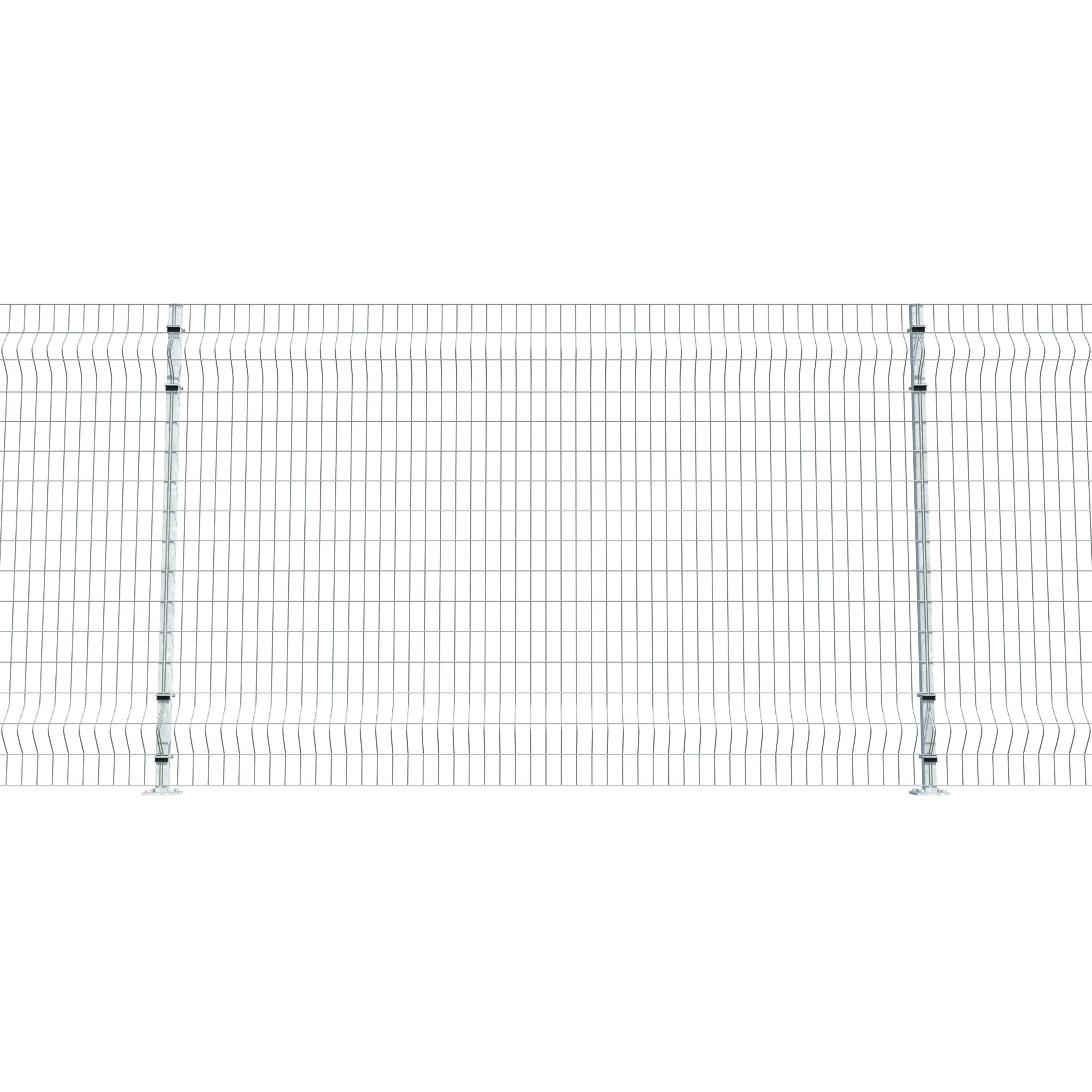 Gittermattenzaun zum Aufdübeln, Maschenweite 5 x 10 cm, bis 50 m