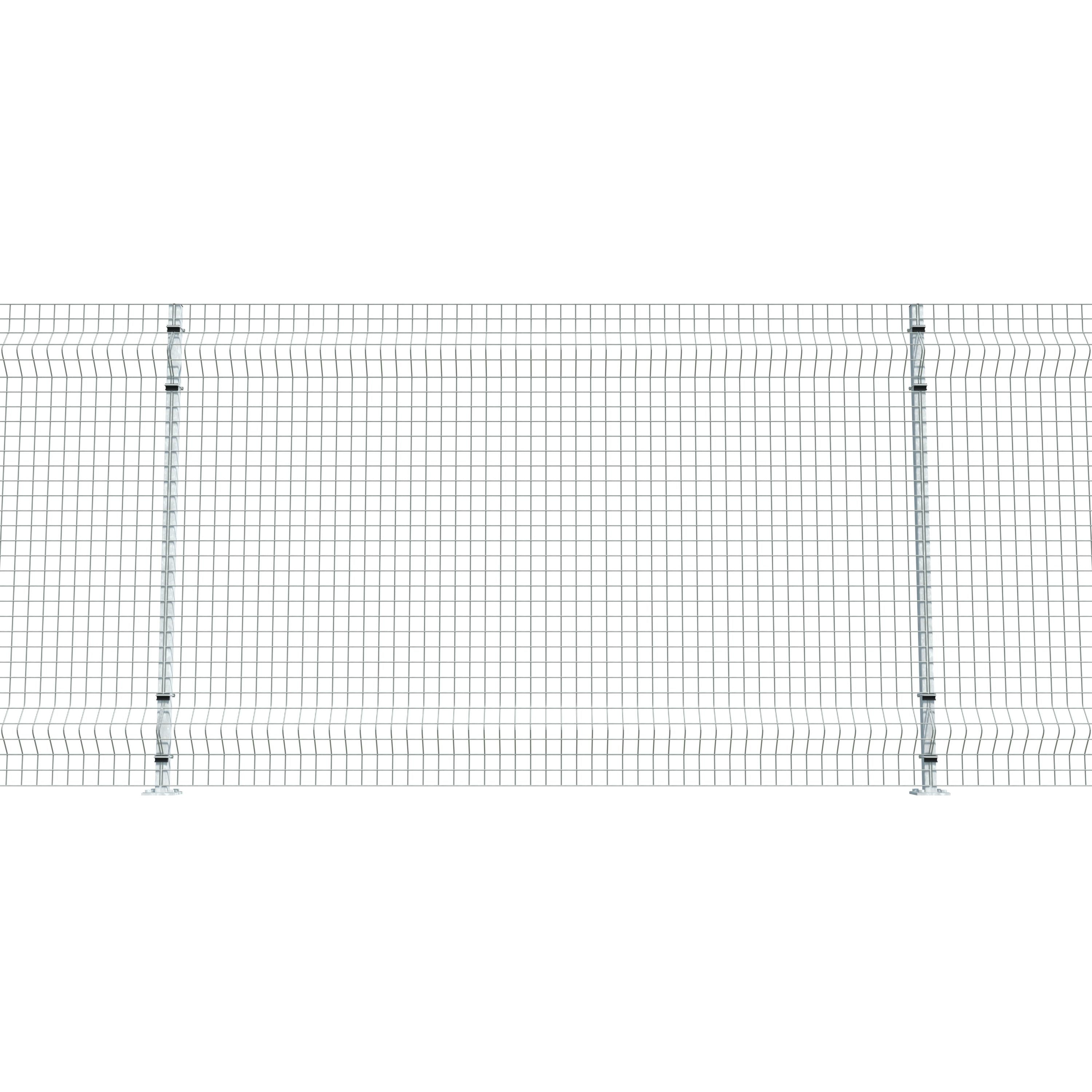 Gittermattenzaun zum Aufdübeln, Maschenweite 5 x 5 cm, bis 50 m