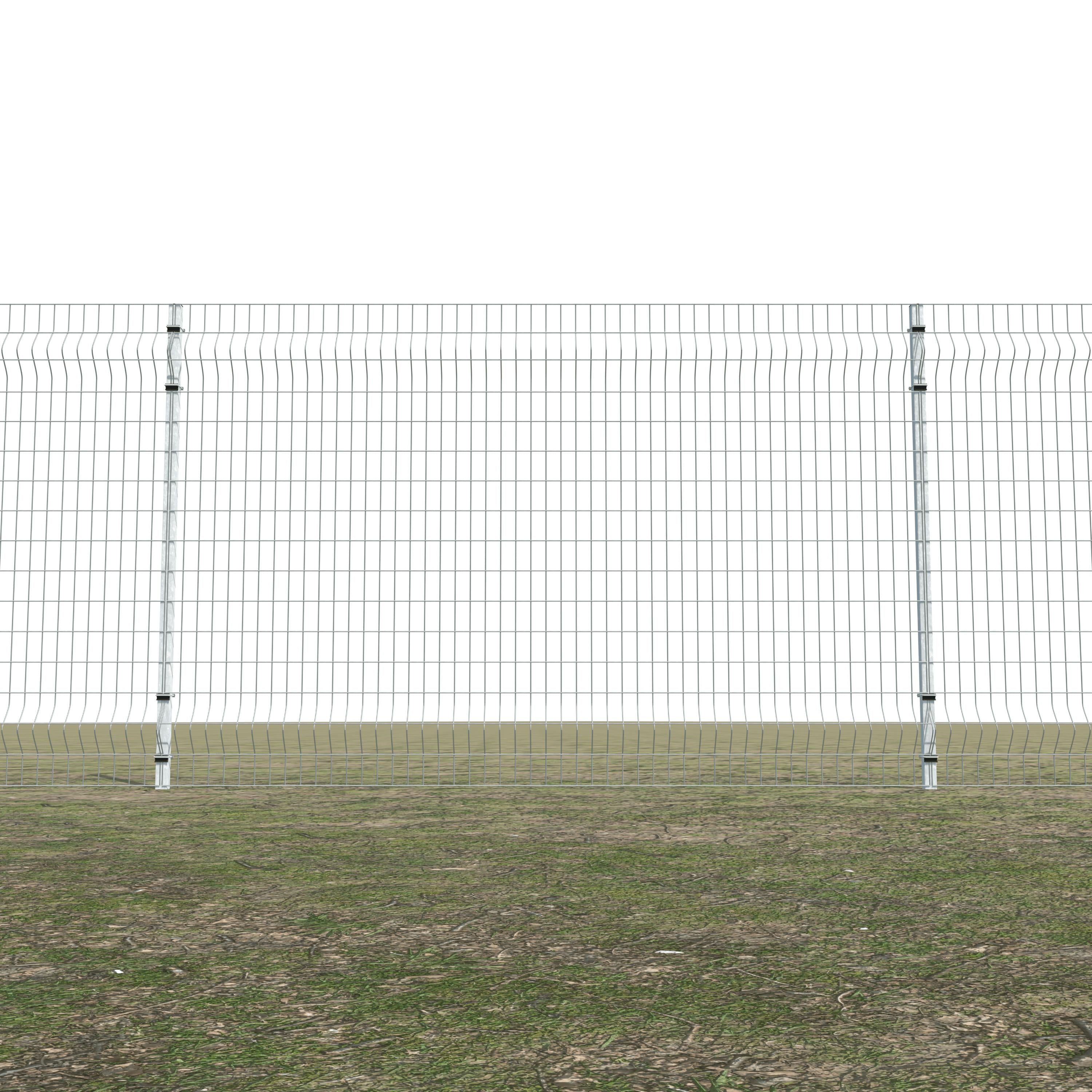 Gittermattenzaun zum Einbetonieren, Maschenweite 5 x 10 cm, bis 25 m