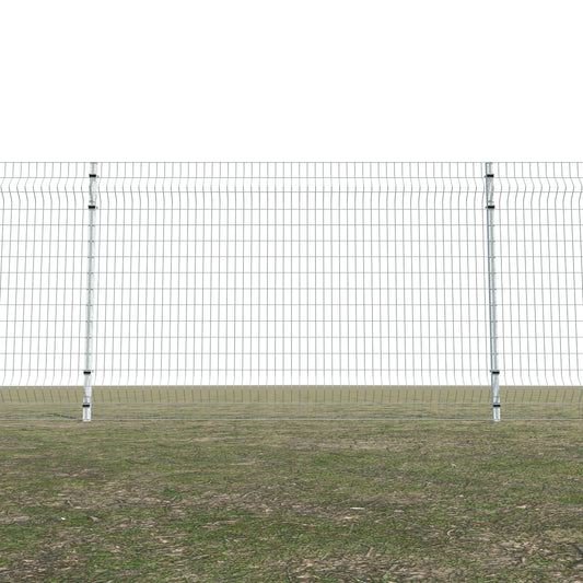 Gittermattenzaun zum Einbetonieren, Maschenweite 5 x 10 cm, bis 25 m