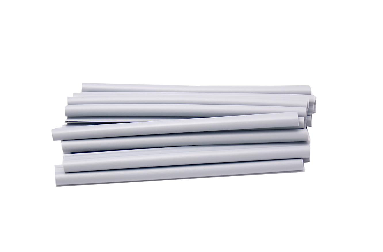 2x fästklämmor för insynsskyddsremsor grå MW 5 x 20 cm