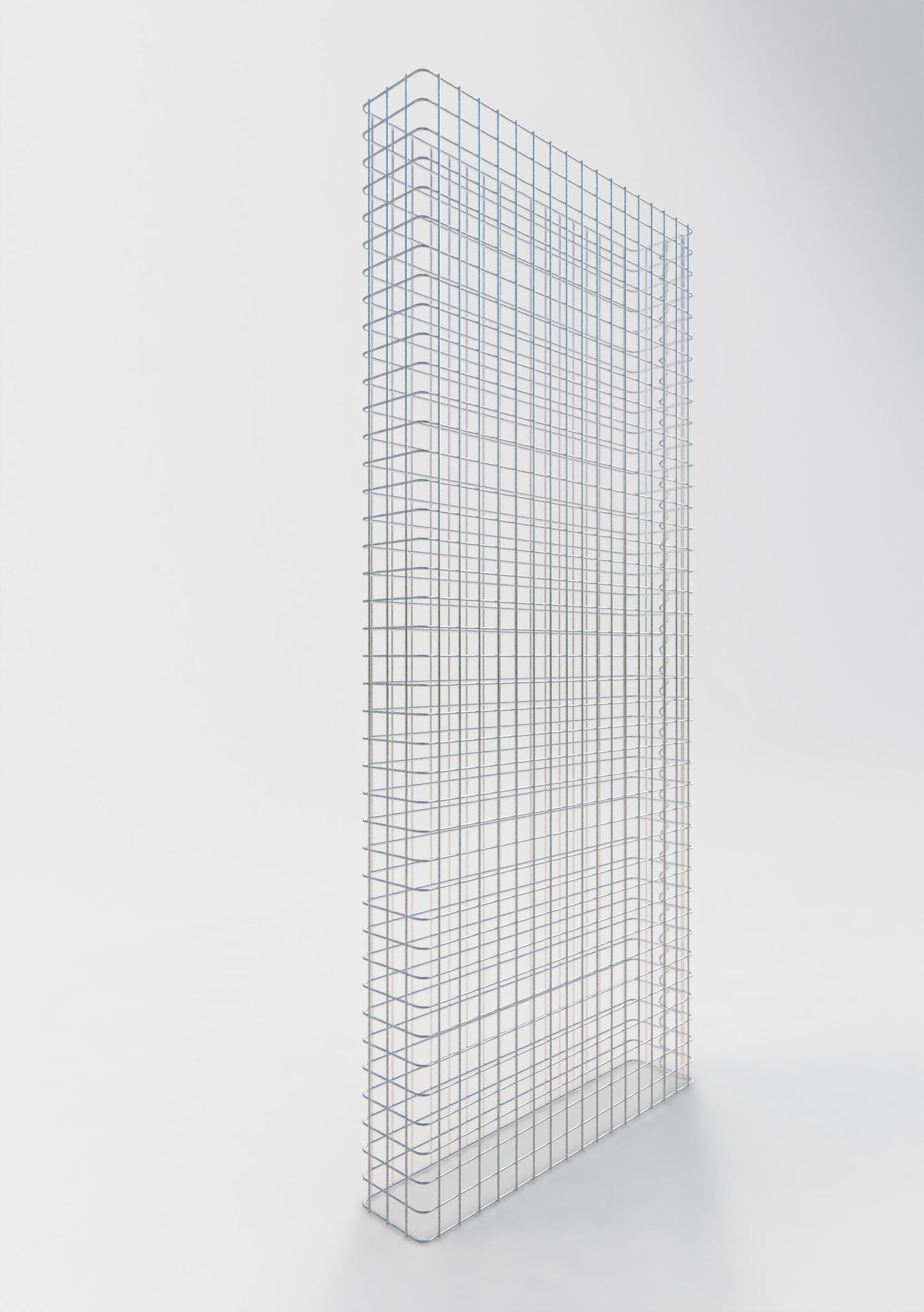 Gabionstängsel längd 87 cm, höjd 180 cm, djup 17 cm, maskstorlek 5 x 5 cm